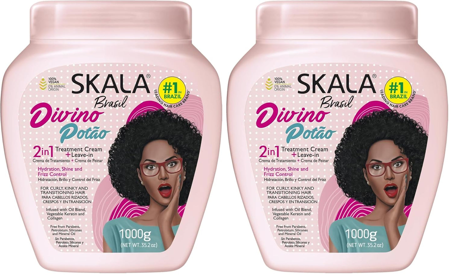 SKALA 2-in-1 Conditioning Treatment | Leave-In for Curly & Coily Hair, 35.2 oz