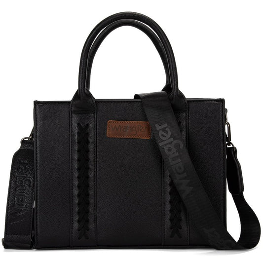 Wrangler Purses for Women Tote Bag Satchel Shoulder Top Handle Handbags Leather Medium Designer Cute Bags for Gift Travel Work Ladies WG70-8120DBK