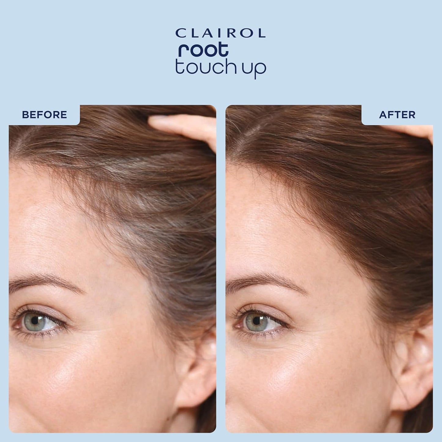 Clairol Root Touch-Up Powder - Black Hair Color | Ammonia Free | Compact with Mirror & Brush | Instant Root Coverage