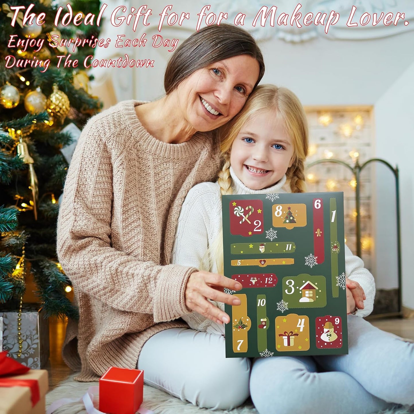 Makeup Advent Calendar 2025 - 12 Days Christmas Countdown Gift Set for Women & Teens | Holiday Makeup Kit