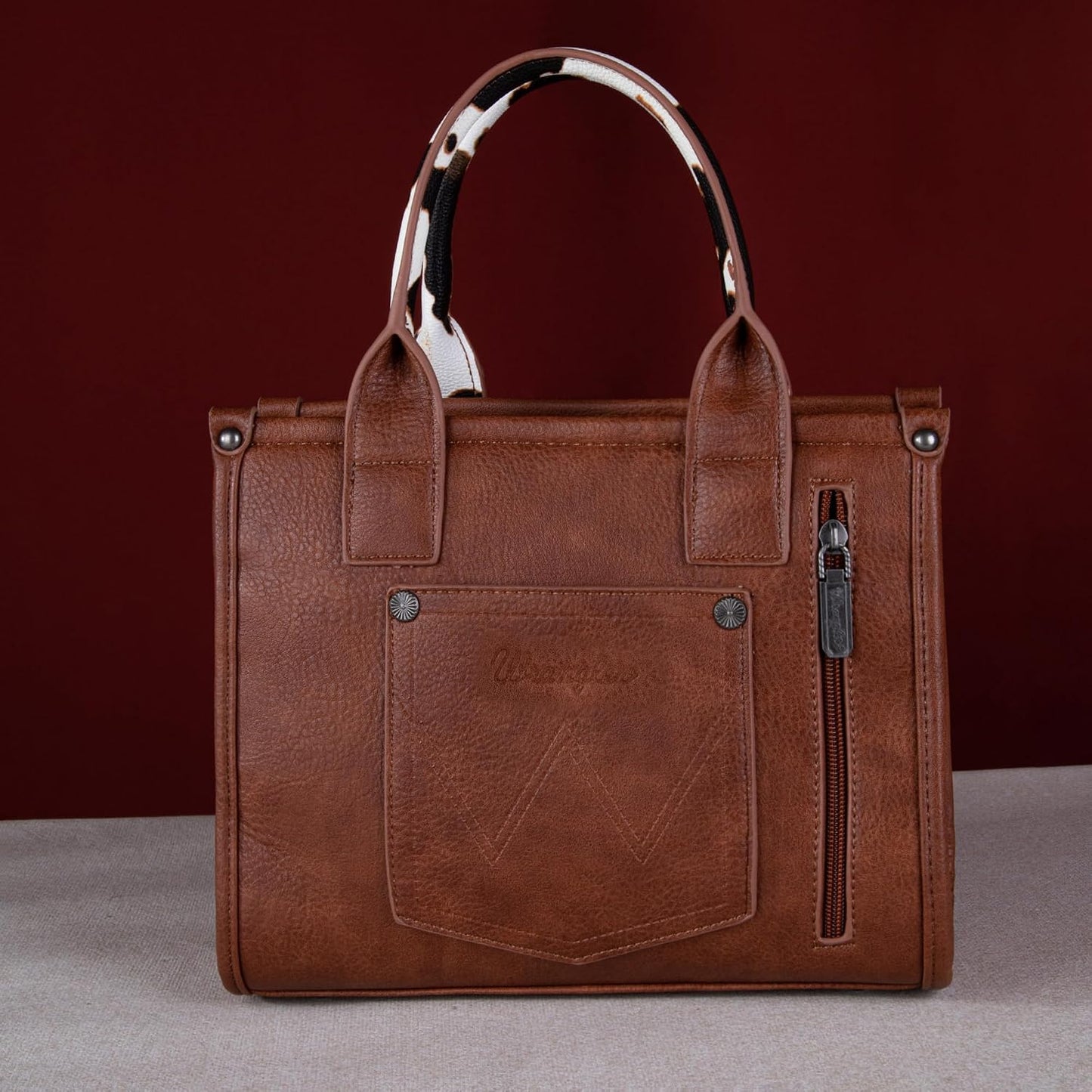 Montana West Tote Bag - Western Cow Print Purse for Women | Designer Top Handle Handbag