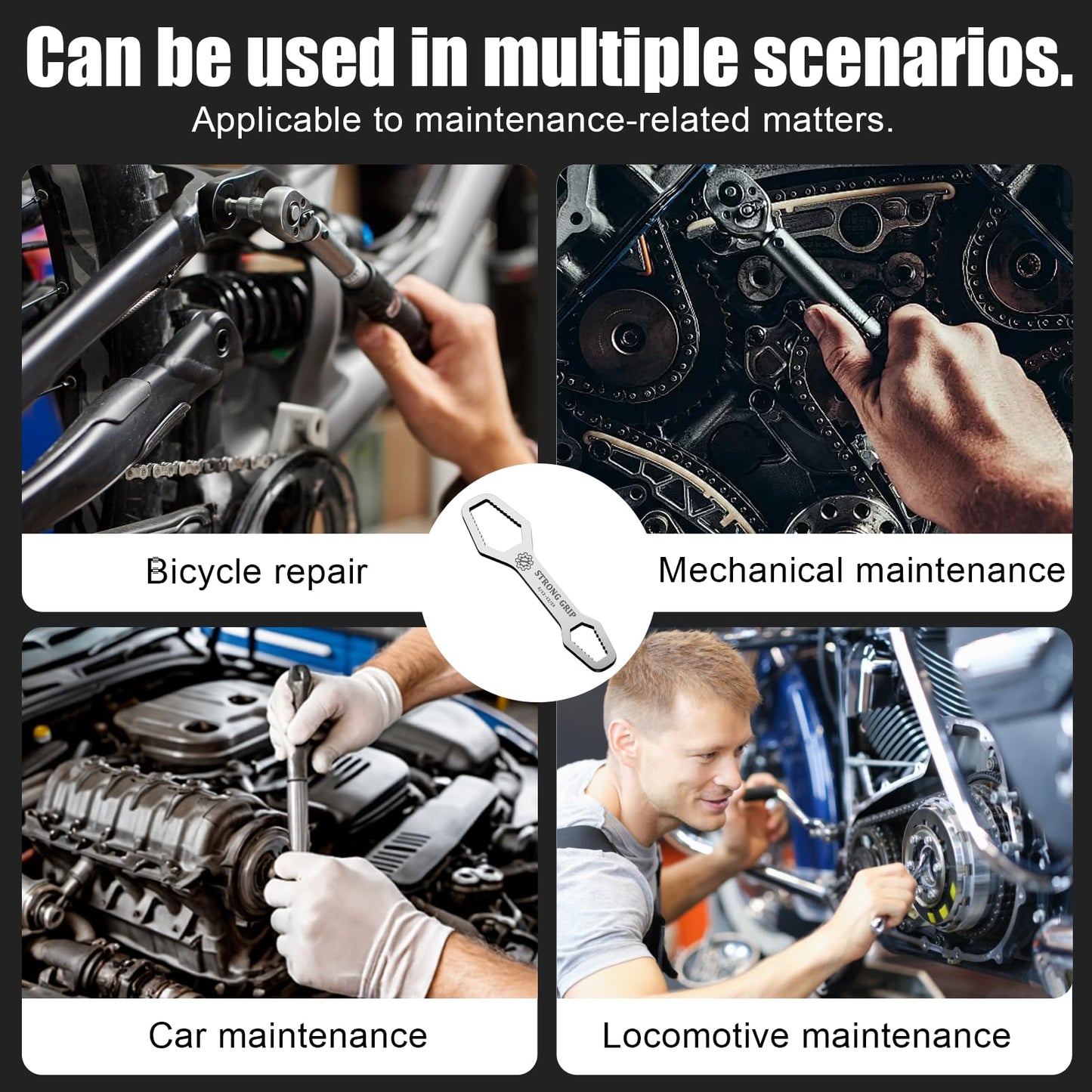 Multi Size Wrench Universal Hand Tool Compact Wrench For Nuts And Bolts Small Portable Tool For Home Repair And Daily Tasks