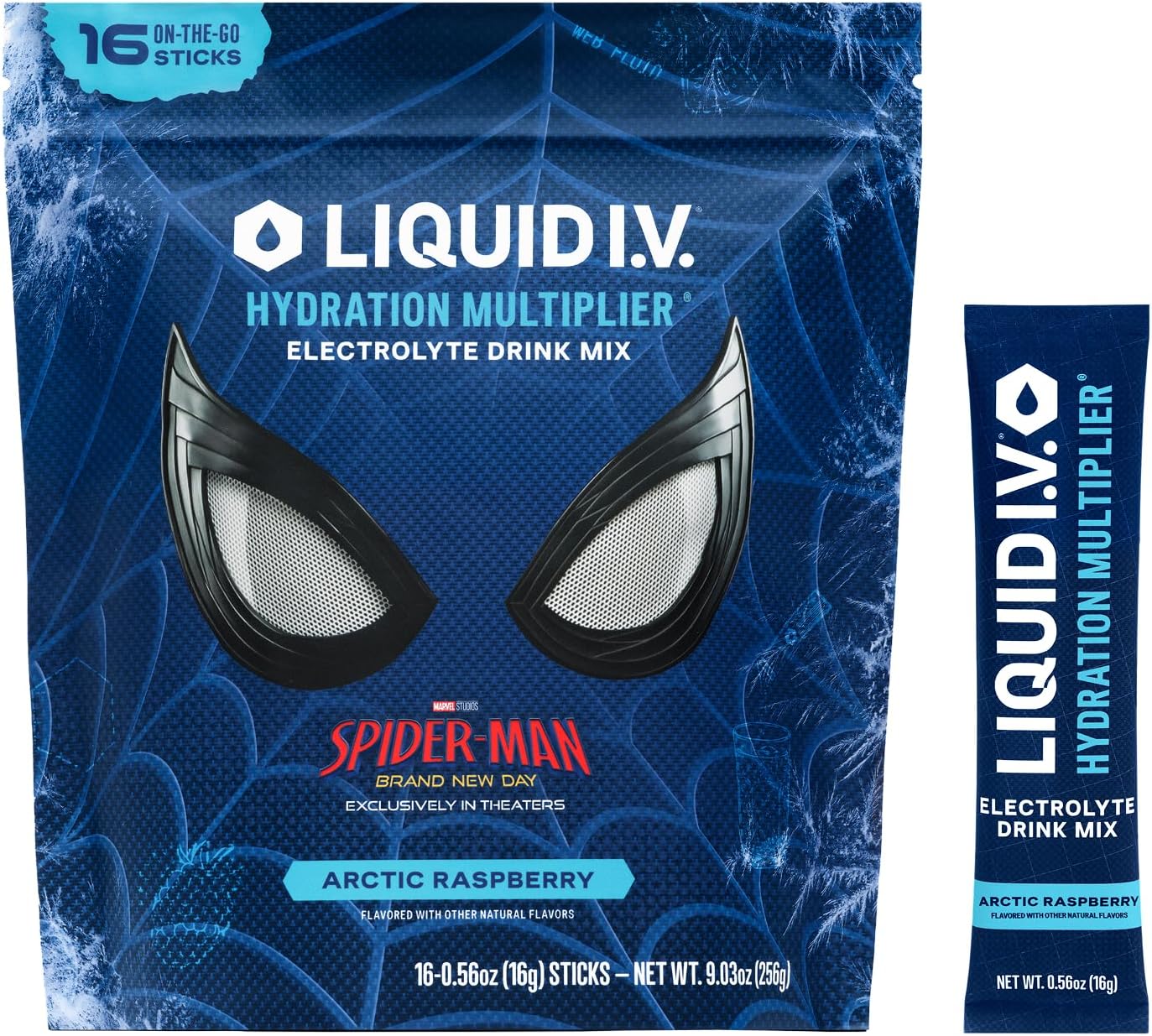 Liquid I.V.® Hydration Multiplier - Electrolyte Powder Drink Mix | Popsicle Firecracker Flavor | 16 Servings