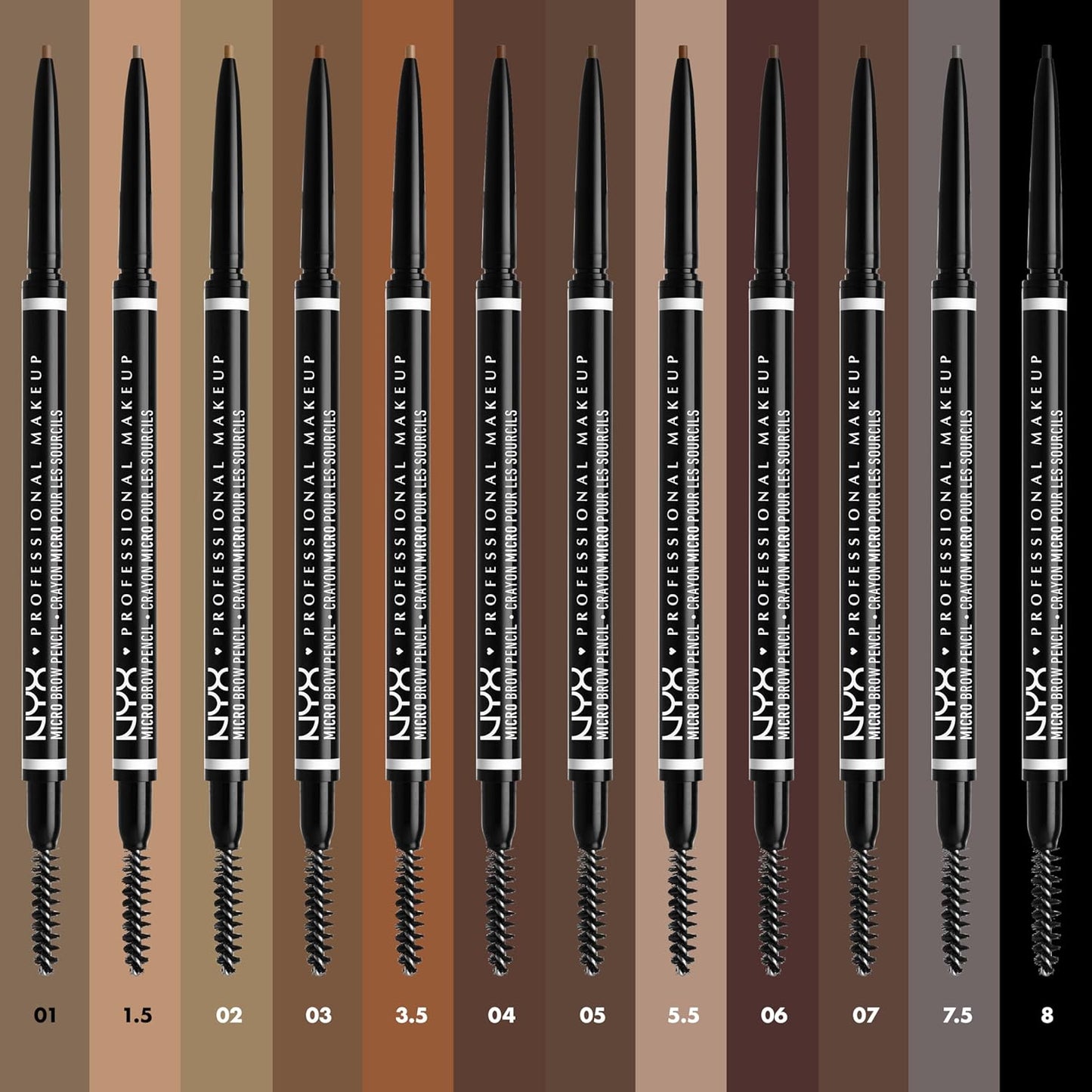 NYX Micro Brow Pencil - Precise Eyebrow Pencil for Defined Brows | Espresso Shade