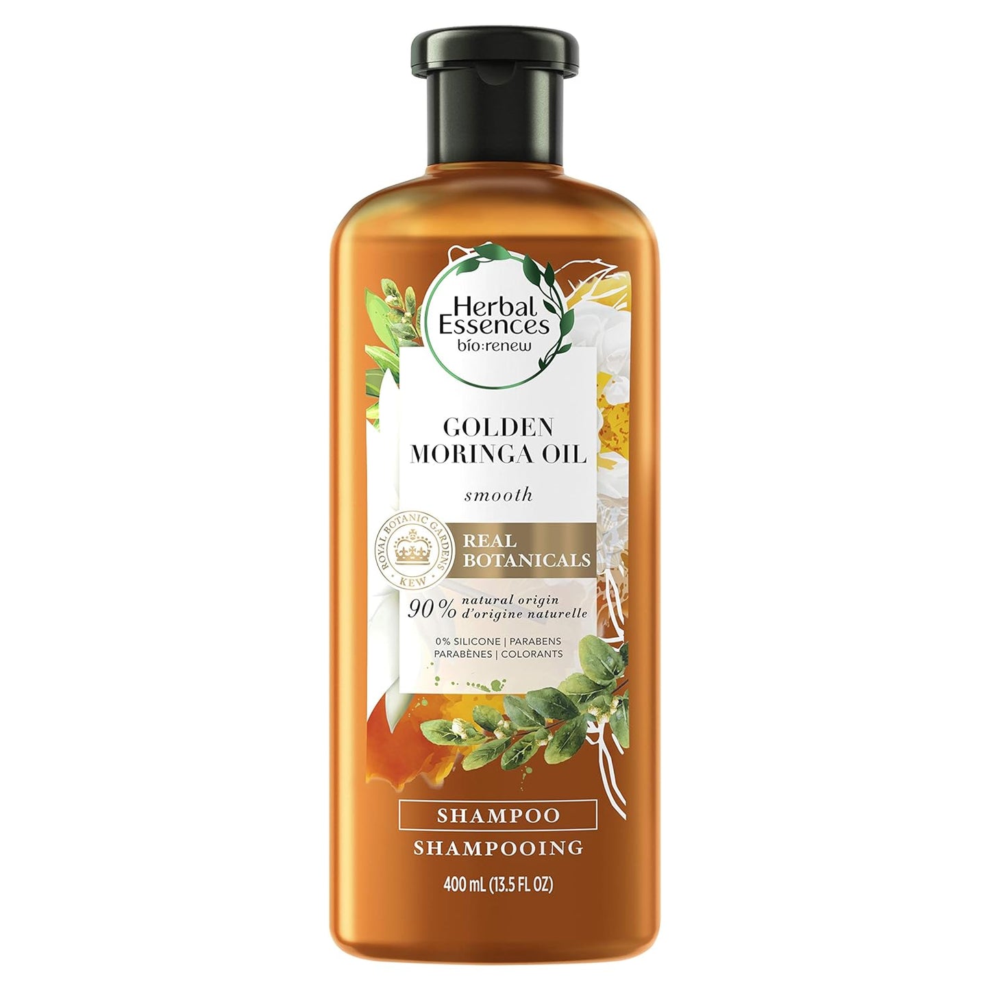 Herbal Essences Golden Moringa Oil Shampoo - Smoothing Formula | 13.5 Fl Oz