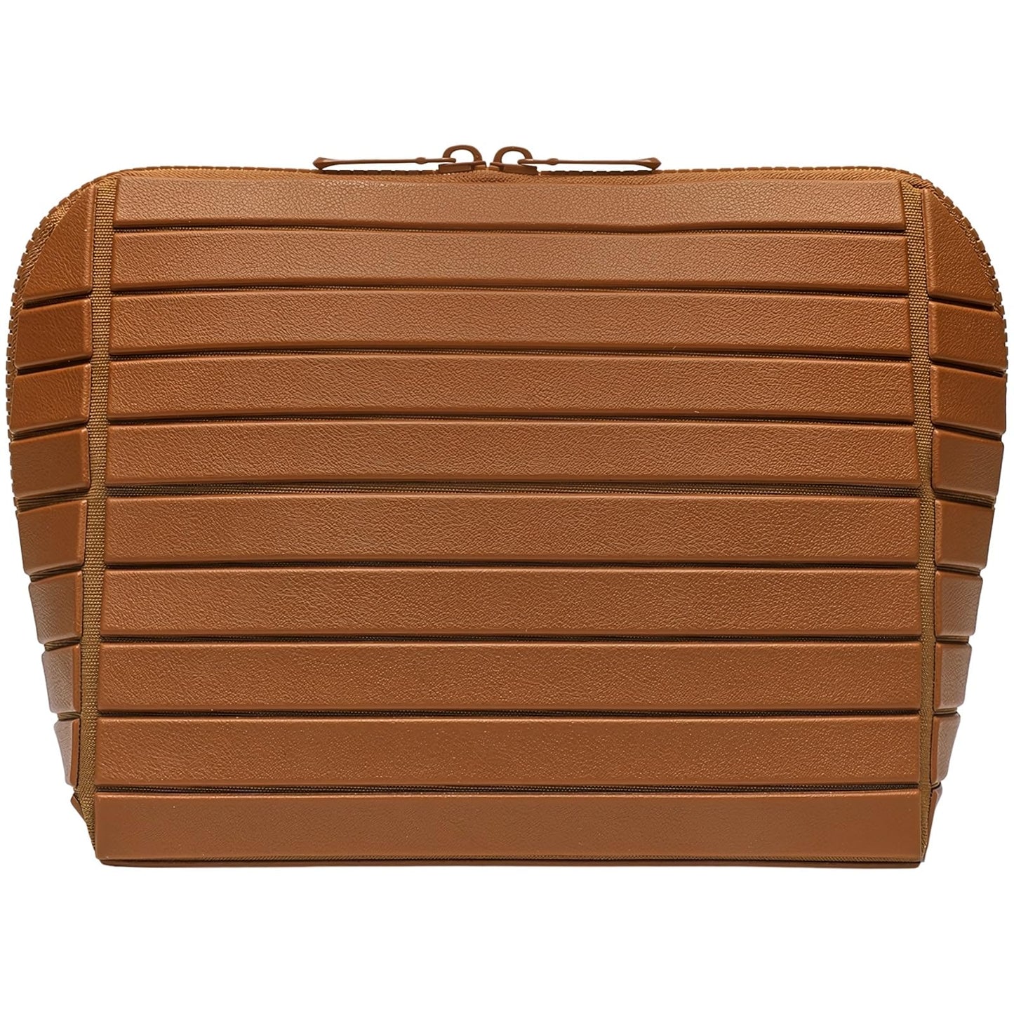 Ragopin Travel Makeup Organizer Bag, Large Capacity Standing Cosmetic Organizer Case with Folding Down Design, Portable Waterproof Leather Toiletry Bag for Travel Daily Use