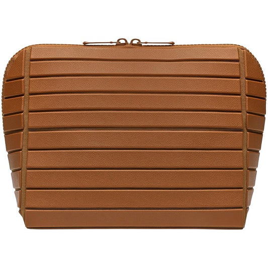 Ragopin Travel Makeup Organizer Bag, Large Capacity Standing Cosmetic Organizer Case with Folding Down Design, Portable Waterproof Leather Toiletry Bag for Travel Daily Use