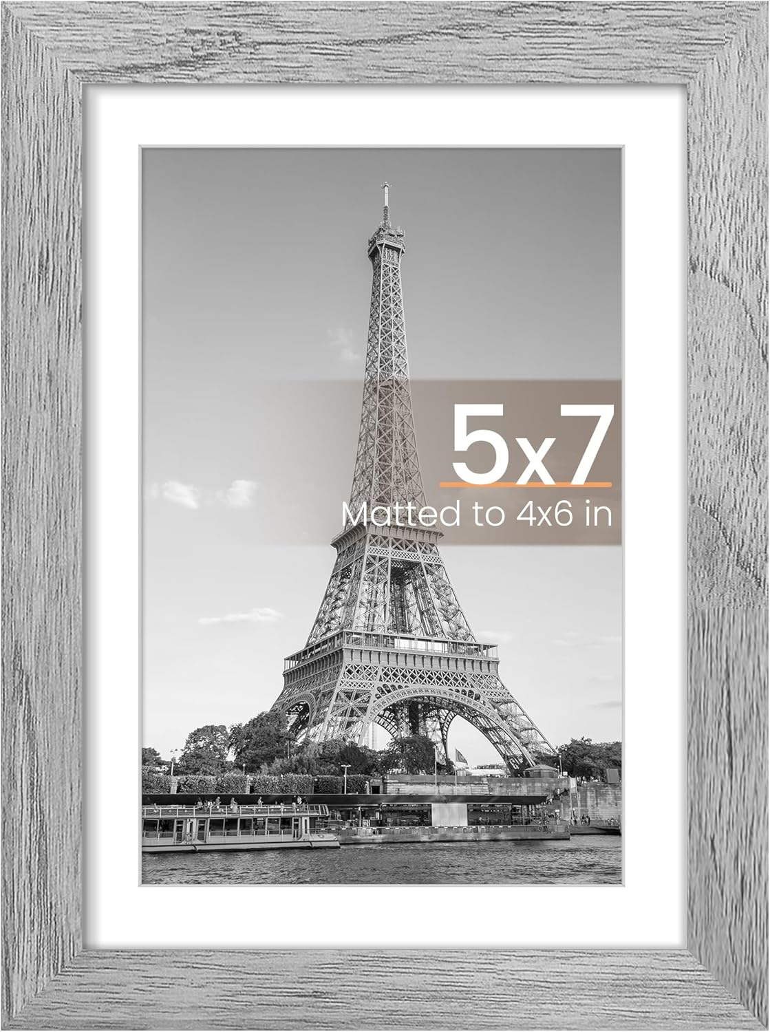 Upsimples 11x14 Picture Frame - Display 8x10 Photos with Mat or 11x14 Without Mat | Black Wall Hanging Frame