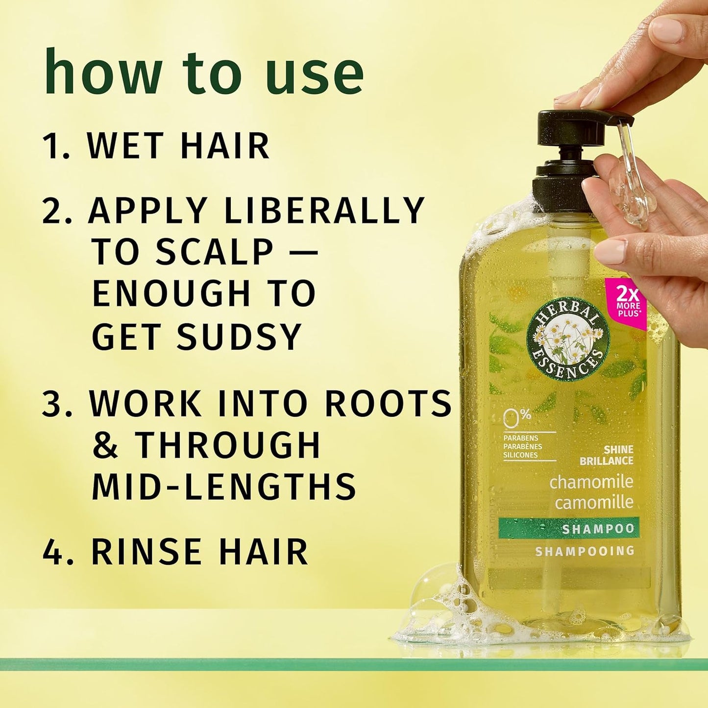 Herbal Essences Shine Collection Shampoo - Nourishing Formula for Radiant Hair | 33.8 fl oz