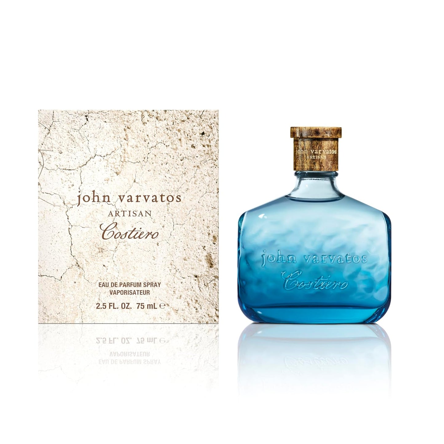 John Varvatos Artisan Costiero Eau de Parfum Spray - Travel-Sized Men's Cologne | Aquatic Citrus Scent with Yuzu, Lemon & Patchouli