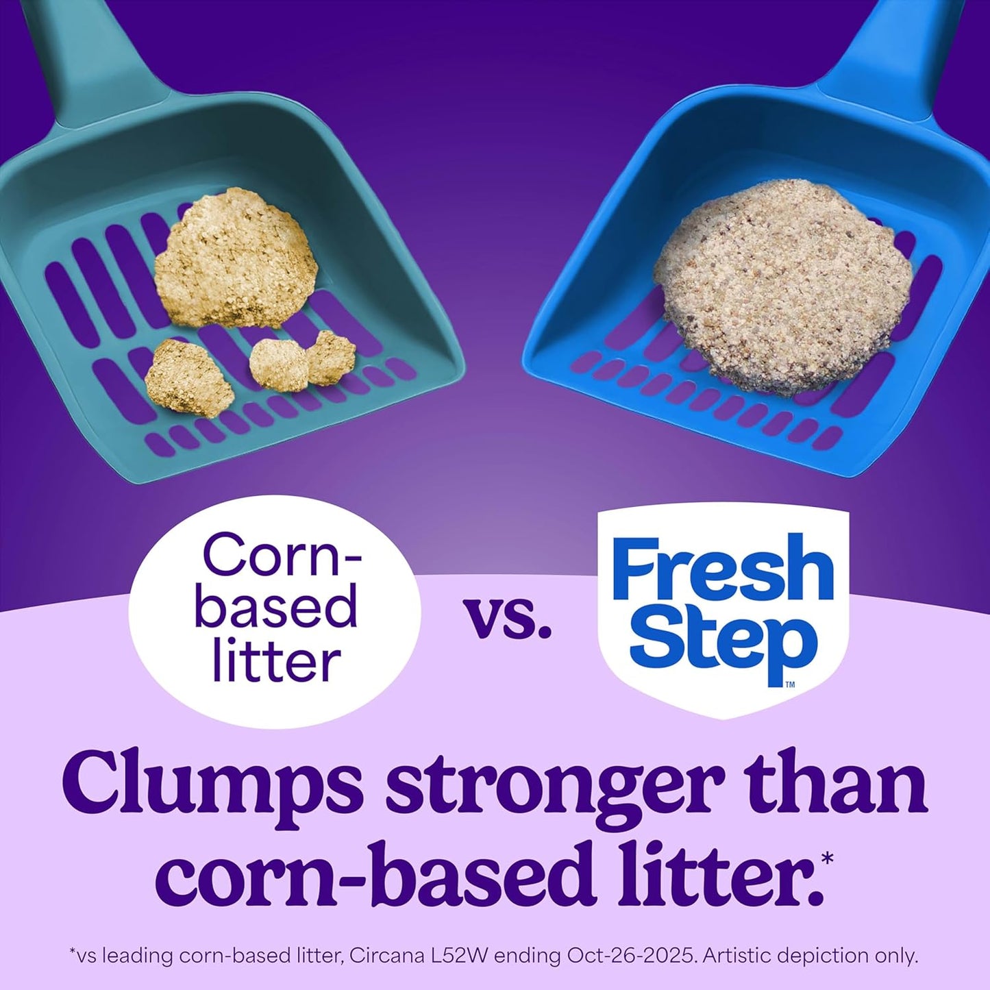Fresh Step Cat Litter - Odor Shield Multi-Cat Clumping Formula with Febreze Freshness | 14 lb, Low Dust, Ammonia Block Technology