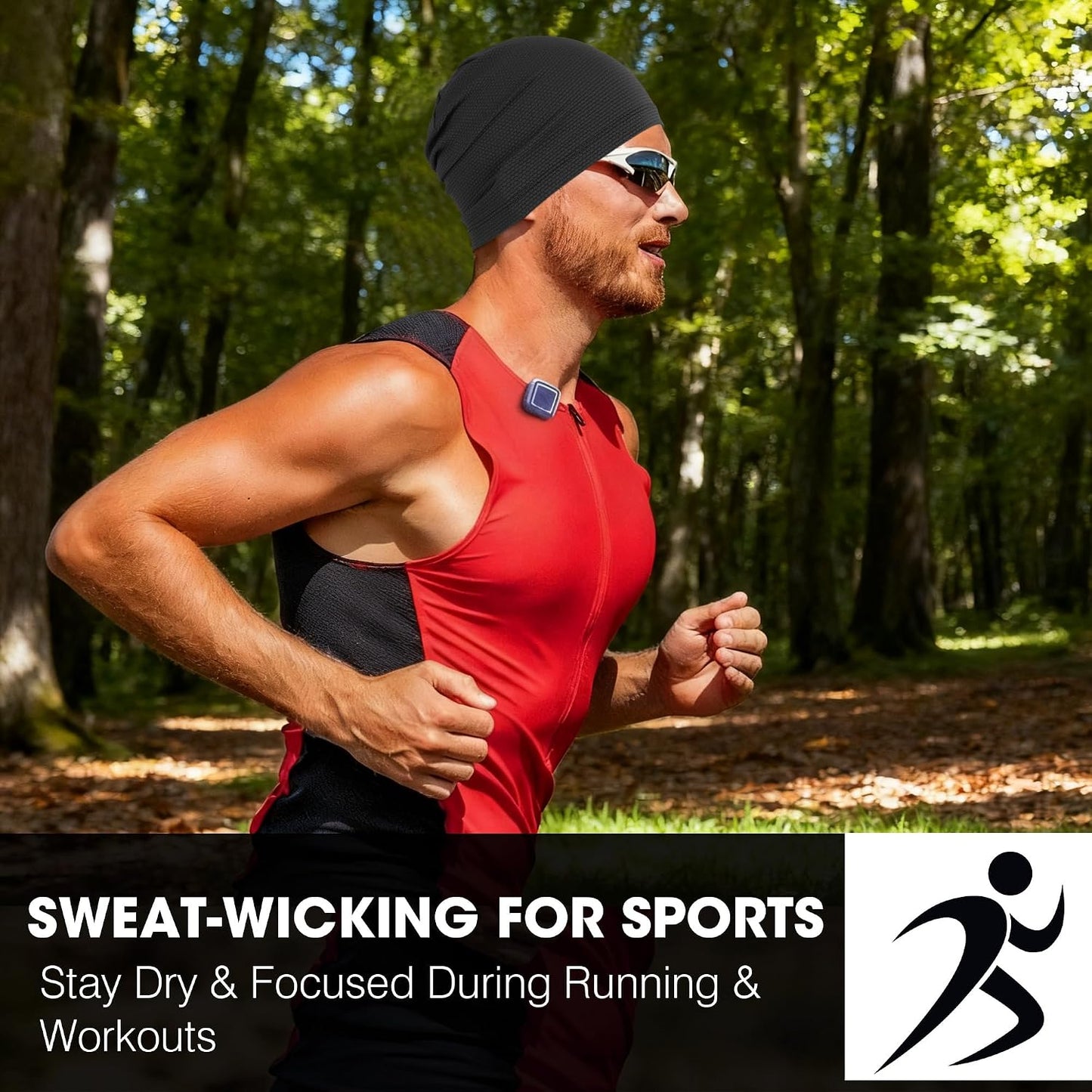 WTACTFUL 3-Pack Cooling Skull Caps - Breathable 3D Mesh Running Hats for Men & Women | Summer & Winter Use