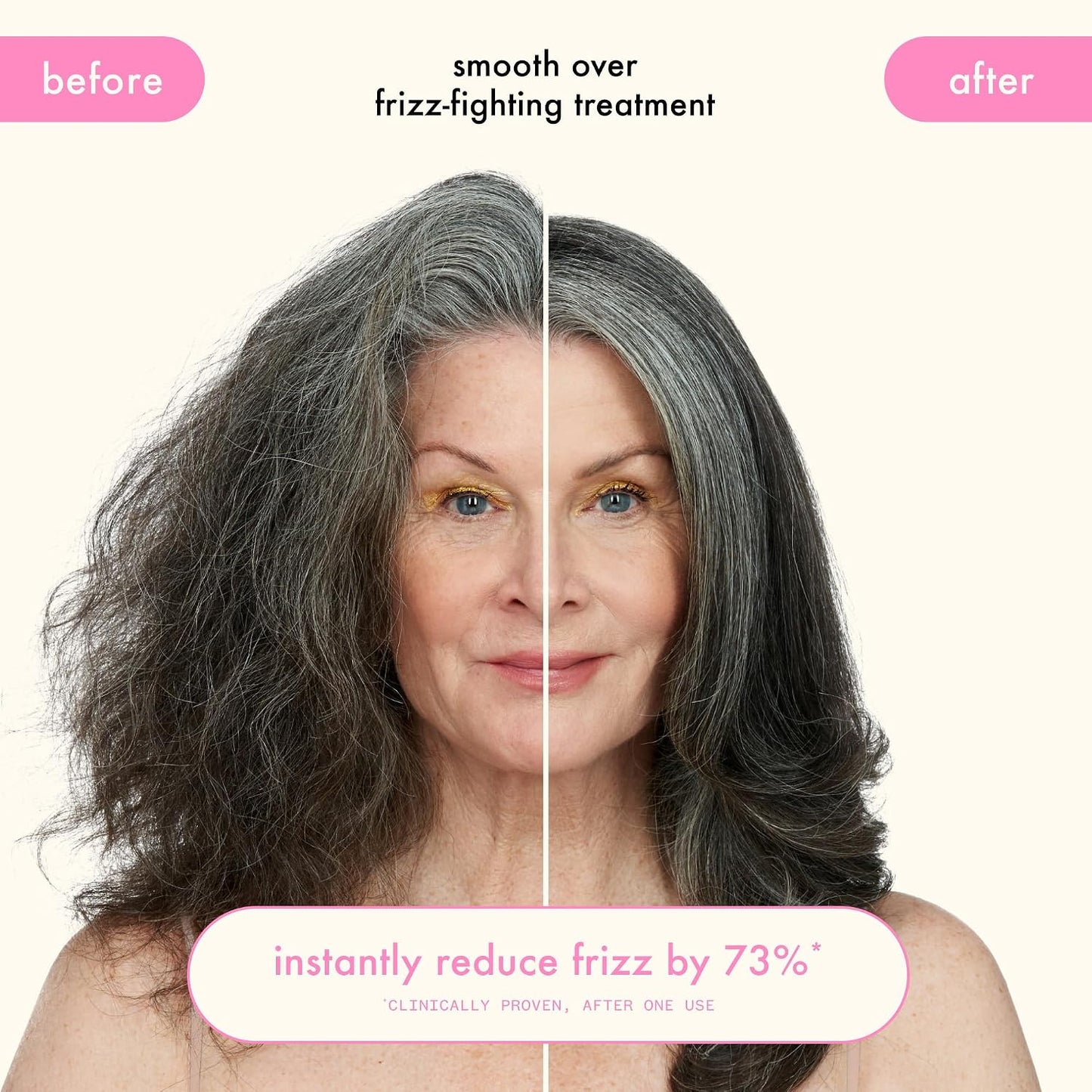 Amika Smooth Over Frizz-Fighting Treatment Mask - Deep Conditioning Hair Care for Frizz Control