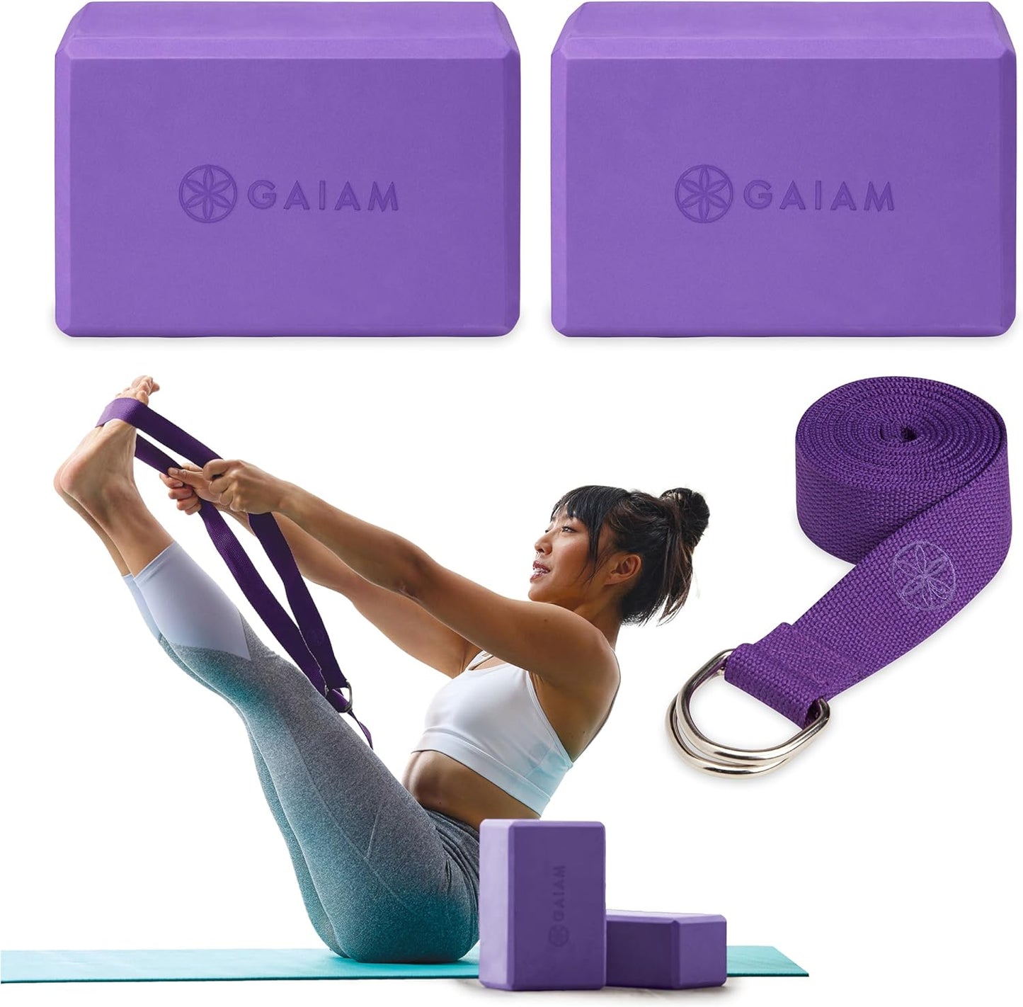 Yoga Block - Supportive Latex-Free EVA Foam with Non-Slip Surface | Ideal for Yoga, Pilates, Meditation
