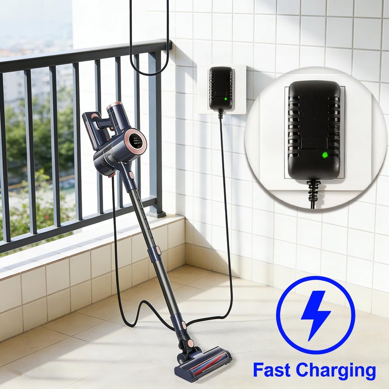 Charger Compatible with Homeika Cordless Vacuum, 26.5V Replacement Adapter Stick Cleaner Vacuum H016 HA016 H320 H320 Accessories Parts Power Cord