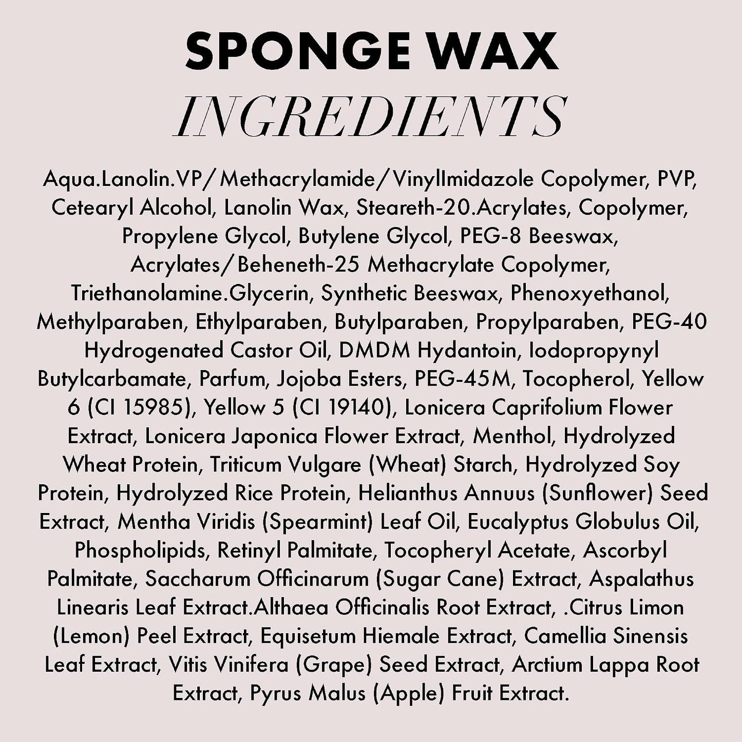 Hanz de Fuko Sponge Wax - Premium Men’s Hair Styling Wax for Medium Hold | Semi-Matte Finish, 2 oz Travel Size