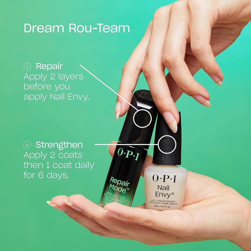 OPI Nail Envy Nail Strengthener - Clear Crème Treatment for Weak & Thin Nails | 0.5 Fl Oz