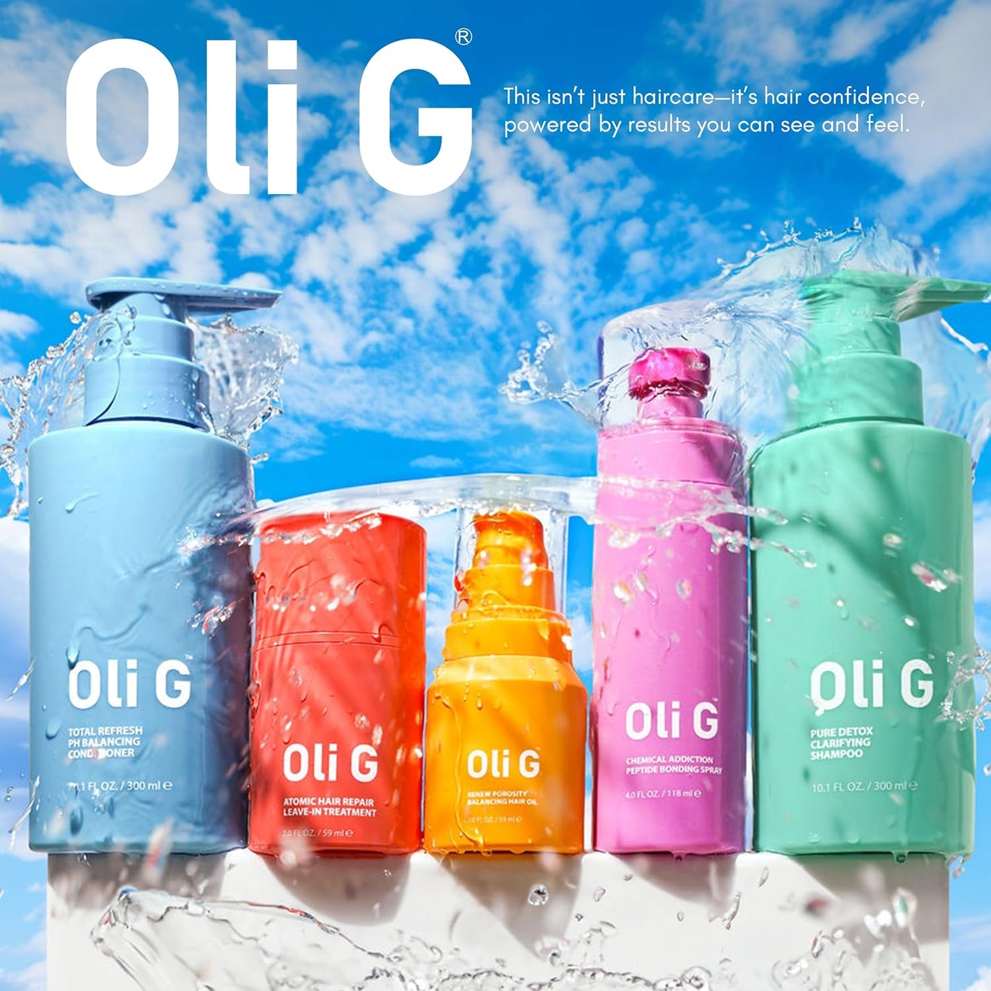 Oli G pH Balancing Hair Conditioner - Lightweight Daily Formula with Marula Oil & Shea Butter | 10 fl oz