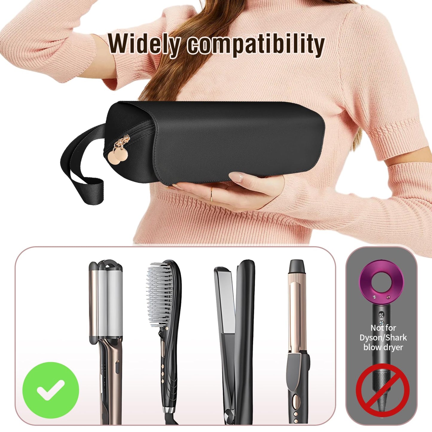 SS Hair Tools Travel Bag with Heat Resistant Mat