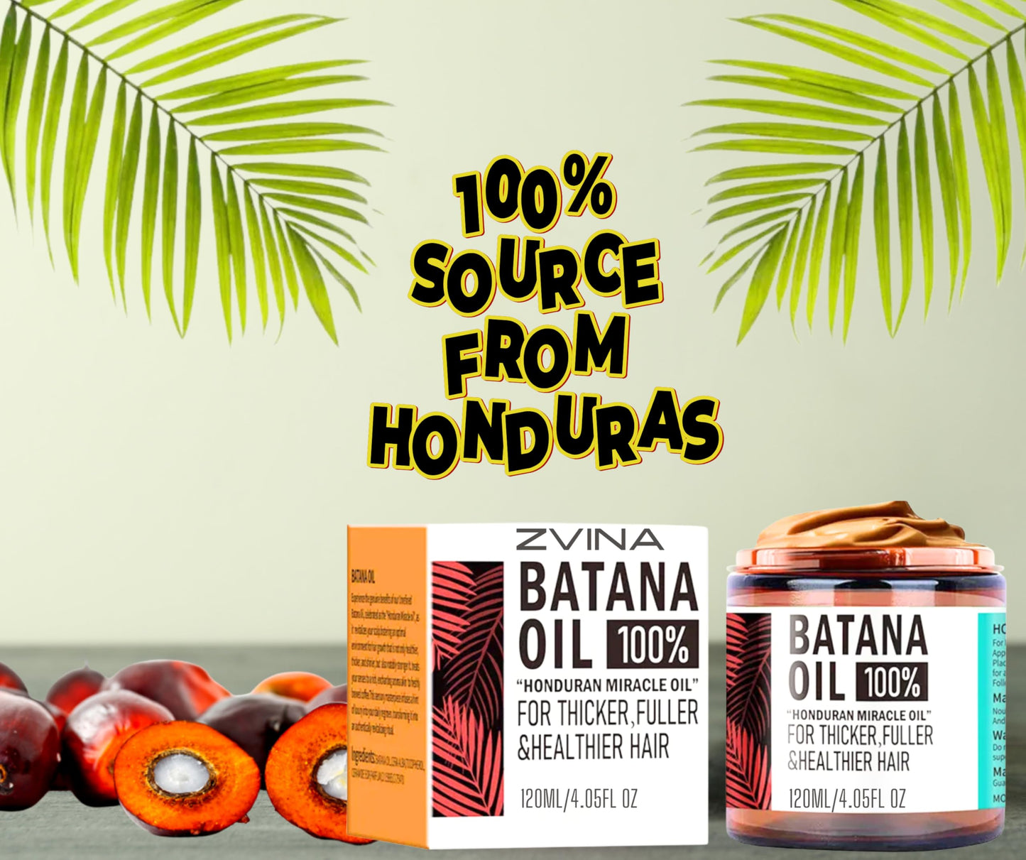 Batana Hair Growth Oil, Supports Regrowth, Penetrates Shaft To Repair And Strengthen, 100% Raw Unrefined, Nourishes, Reduces Breakage & Stronger, Longer Hair