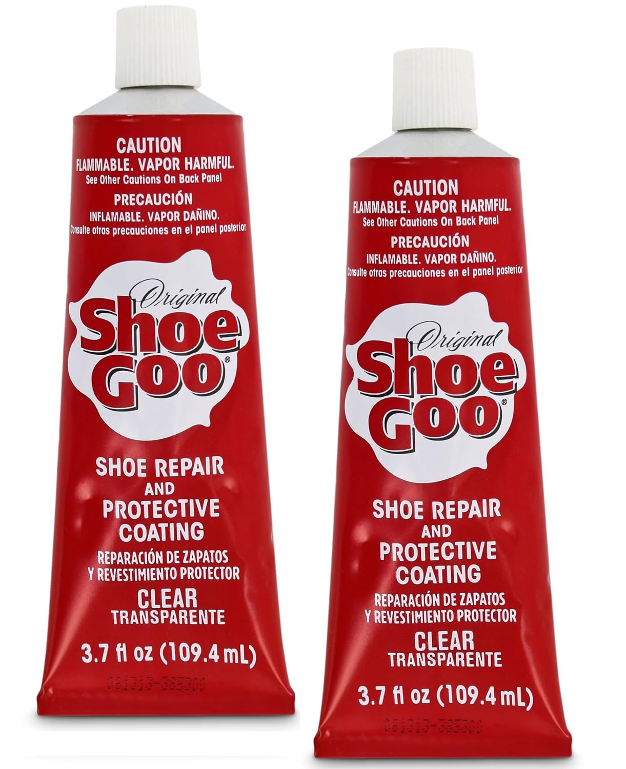 Shoe Goo Original Shoe Repair Adhesive - Clear Waterproof Glue for Soles, Heels & Patches - 3.7 fl oz Tube