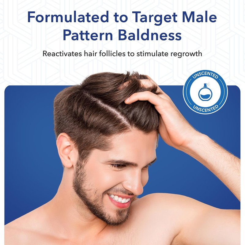 Minoxidil for Men 5% - Advanced Hair Regrowth Treatment - 6-Month Supply Kit for Hair Loss