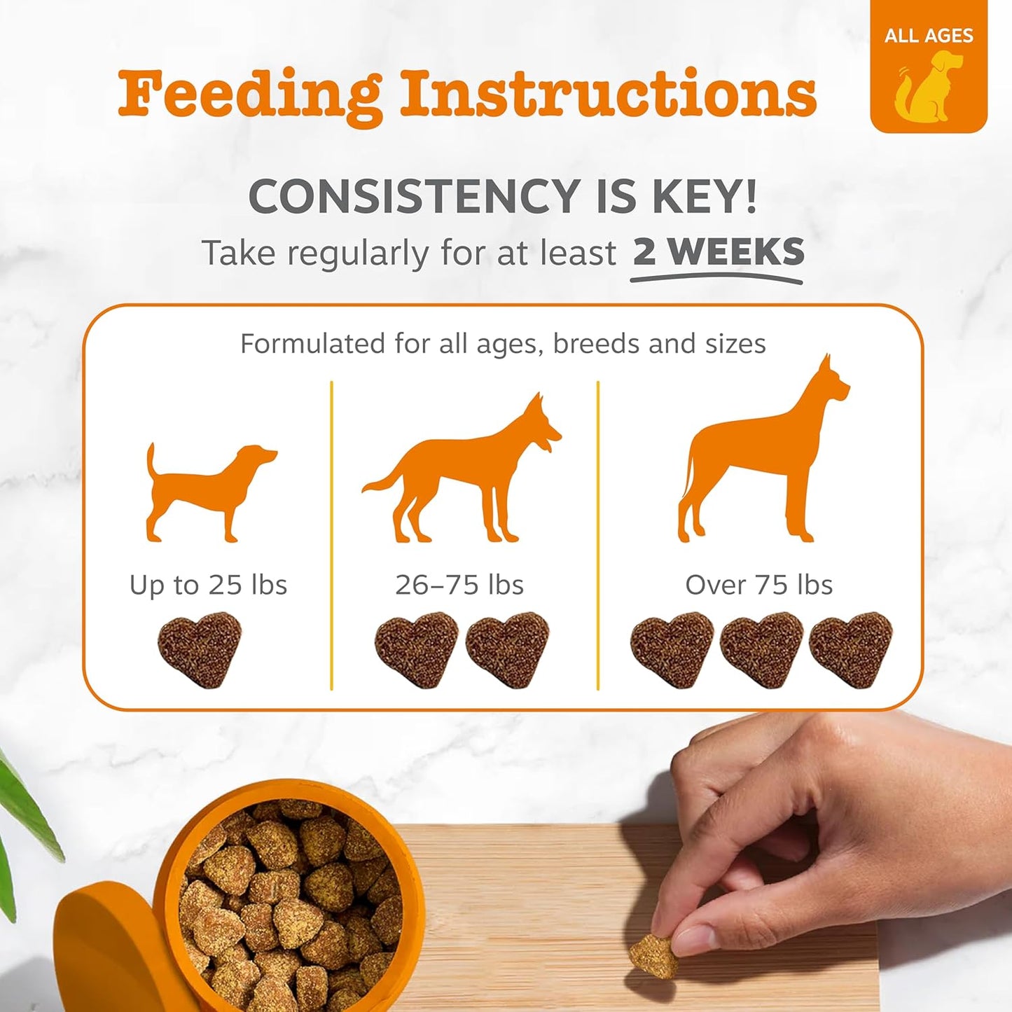 Zesty Paws Allergy Immune Bites - Dog Allergy Chews for Itchy Skin & Ears | Lamb Flavor, 90 Count