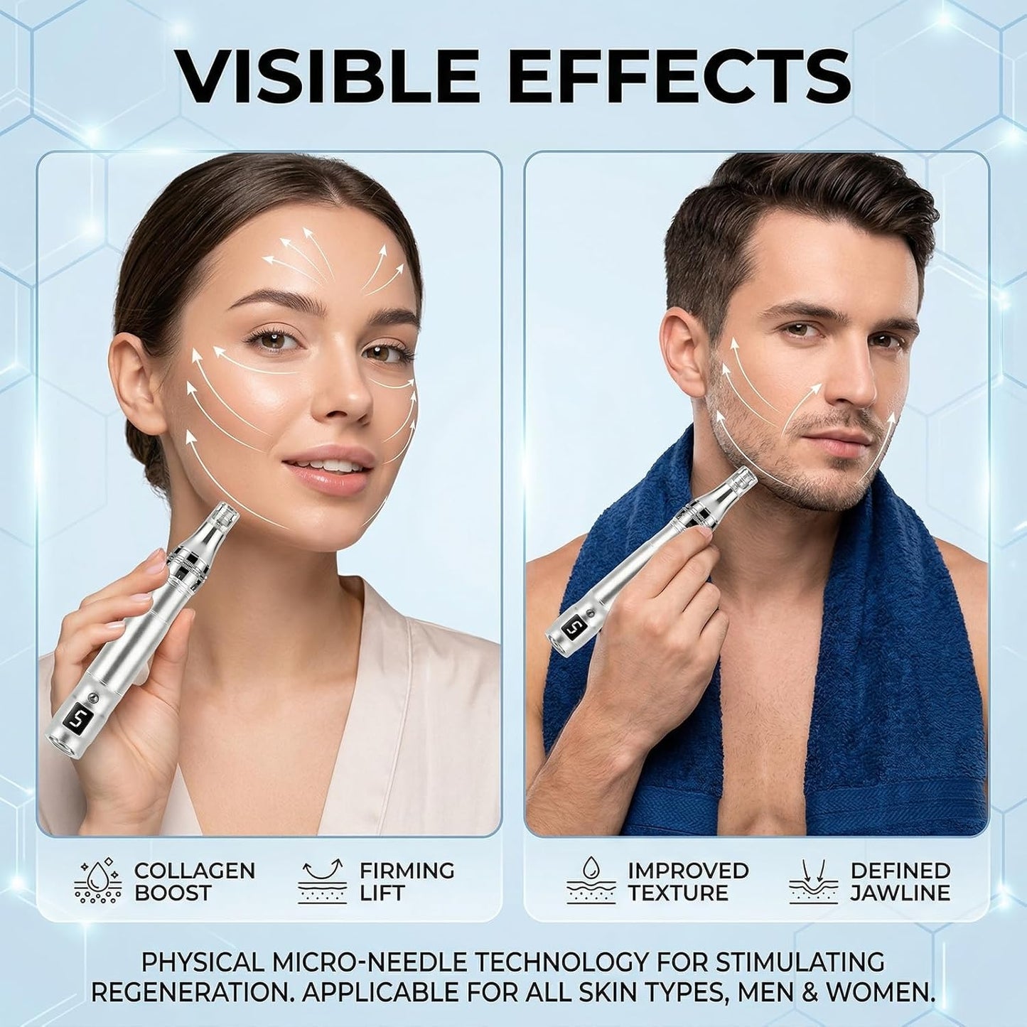 Derma Roller - 0.25mm Microneedling Beauty Tool for Home Use | Skin Care for Women & Men