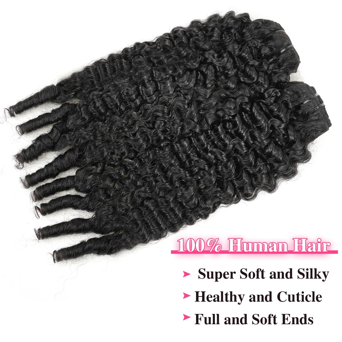 Mihugass Kinky Straight Clip in Hair Extensions Real Human Hair For Women Highlight Hair Extensions Kinky Straight Clip ins (28inch,T1BP1B/30)