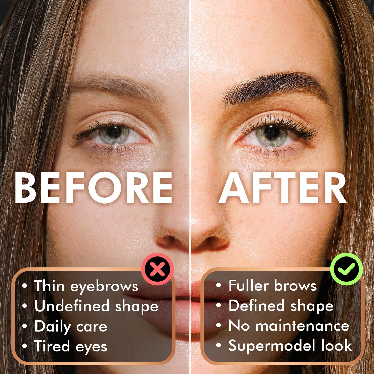 Eyebrow Lamination Kit, At-Home Brow Lift Kit for Beginner/Professional, Includes Instructions, Lasts 6-8 Weeks, 15 Applications, Safe & Effective - ABK1