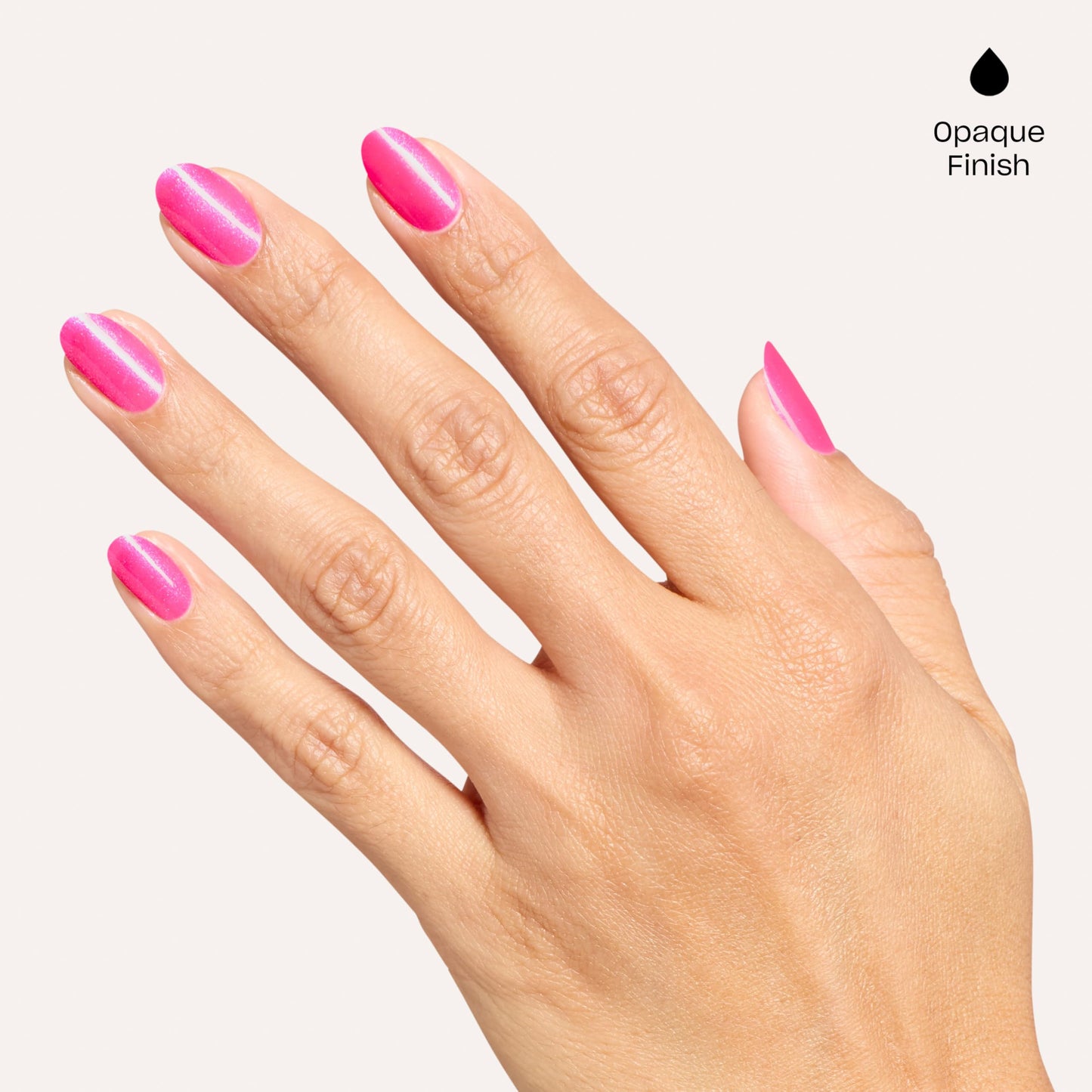 OPI Nail Lacquer Power up Pink | Opaque Bright Cool Pink Shimmer Chip Resistant Nail Polish x Supergirl Collection