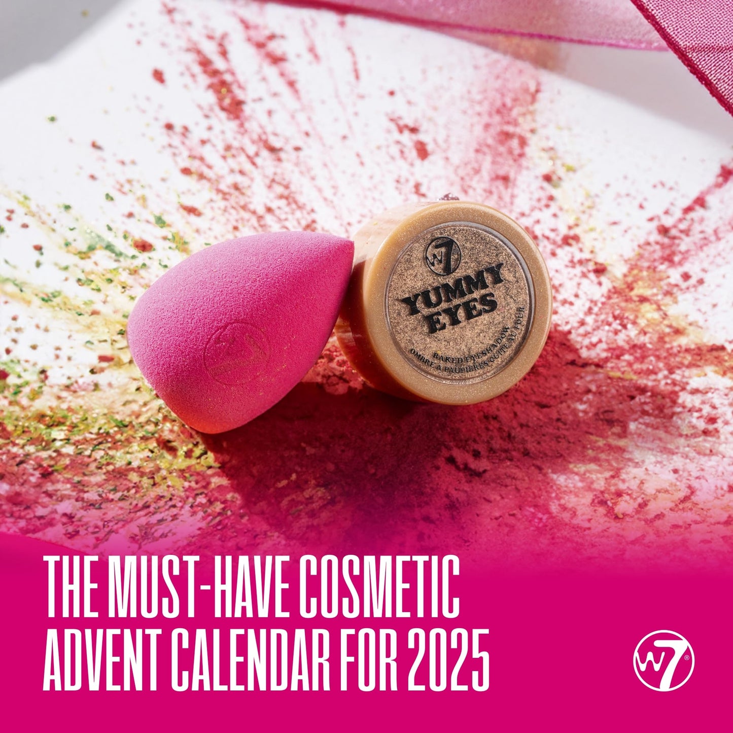W7 Beauty Blast - Makeup Advent Calendar 2025 - Beauty & Cosmetic Calendar - Individually Boxed Makeup & Cosmetic Surprises For the 24 Days to Christmas - Cruelty Free Gifting
