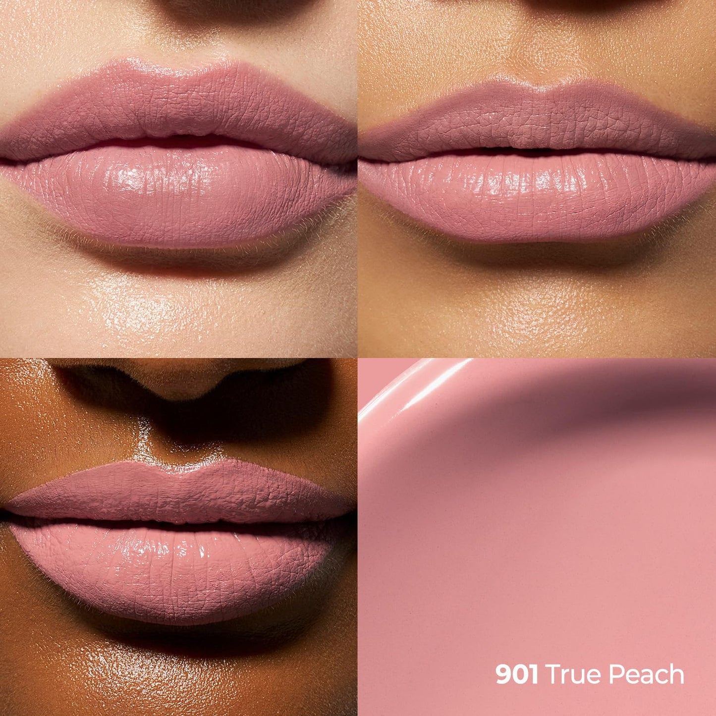 Laka Perfect Twin Lip - Dual-Ended Matte Liquid Lipstick & Clear Gloss | Long Lasting 12 Hour Color, Transfer Proof | High Pigmented Lightweight Non-Sticky | Korean Makeup | #901 True Peach, 0.31oz
