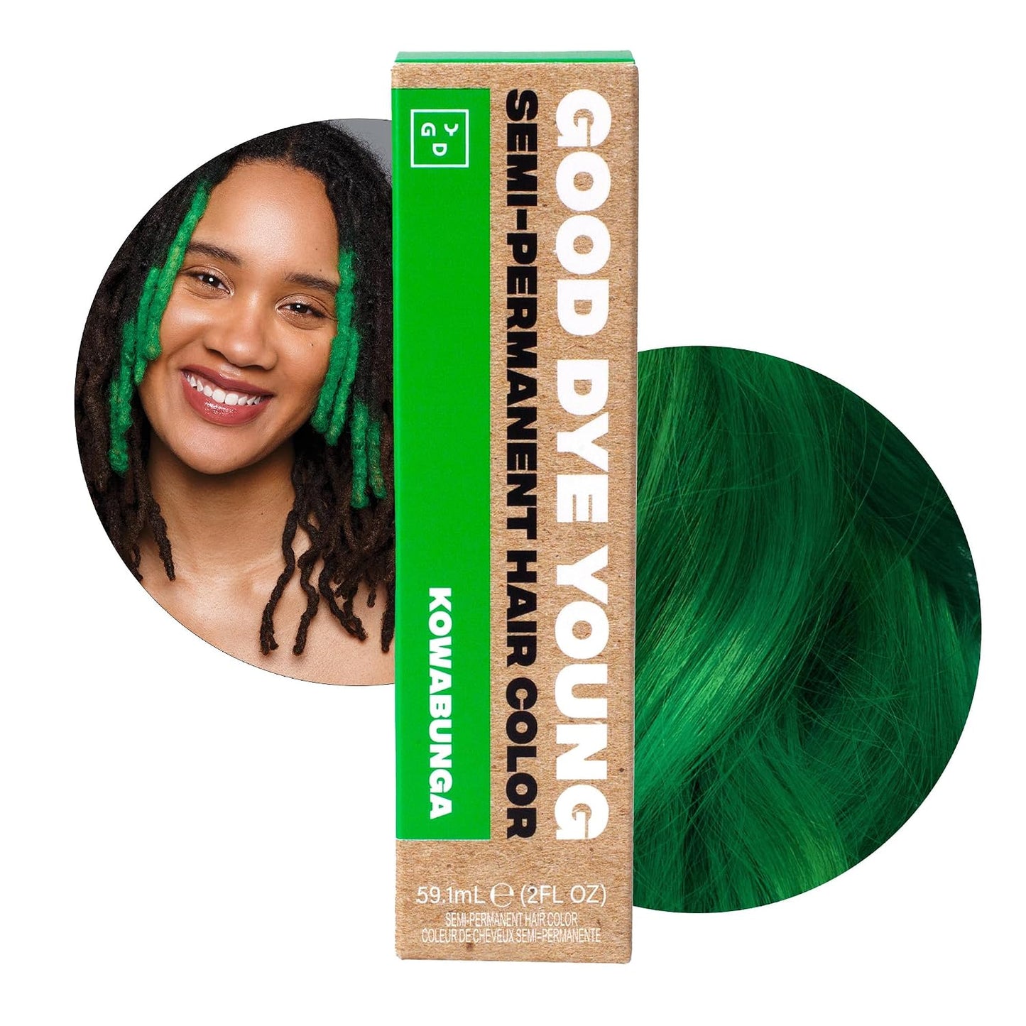 Good Dye Young Semi-Permanent Hair Dye | Ex-Girl Pink UV Protective Color - Lasts 15-24+ Washes, PPD-Free, Vegan
