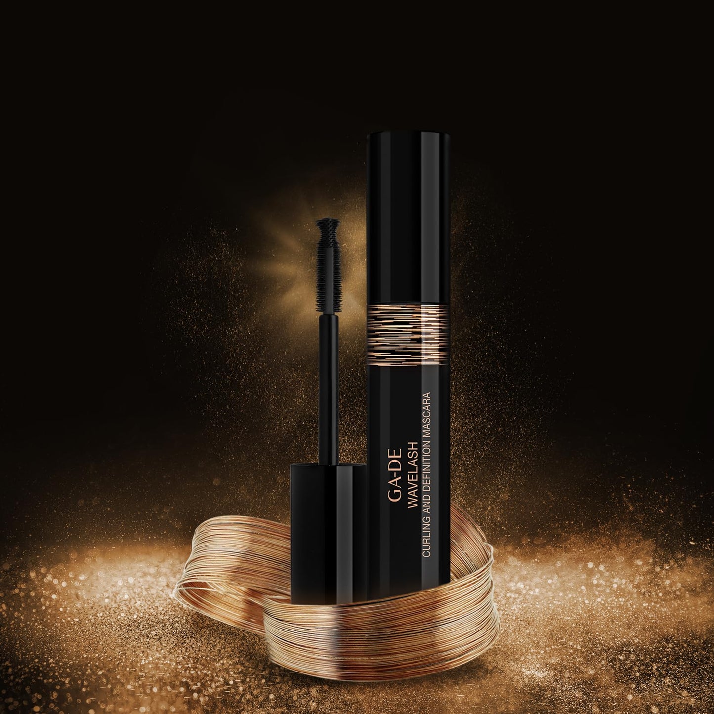 GA-DE Wavelash Curling and Definition Mascara - Instantly Thickens and Volumizes - Formulated with Wavemax for Dramatic Effect - Black - 0.49 oz