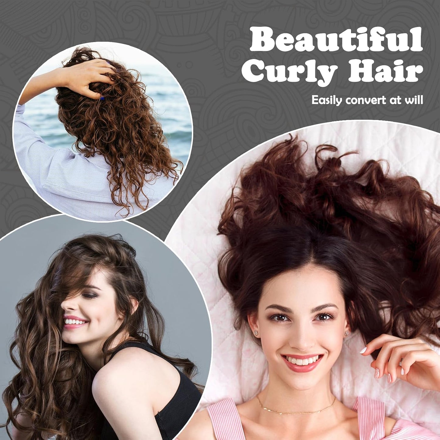 Hair Roller Set - 18 Pcs Curlers with Clips & Comb for DIY Hairstyles | 3 Sizes Included
