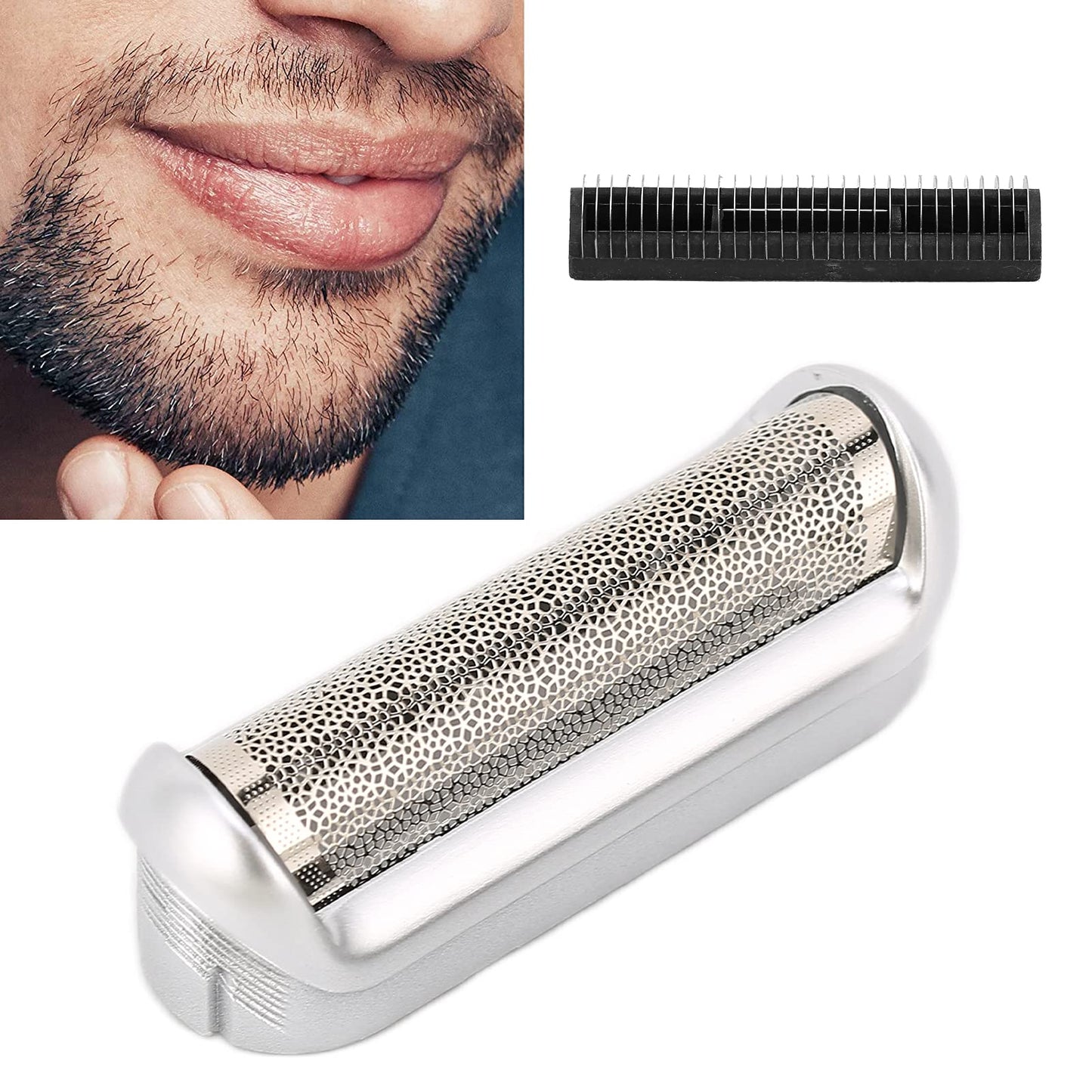 5s Replacement Foil & Cutter for Compatible with Replacement Shaver Part Cutter Accessories Replacement Kit for M90 M60 P40 P50 P60 P70 P80 555 575 370-5S