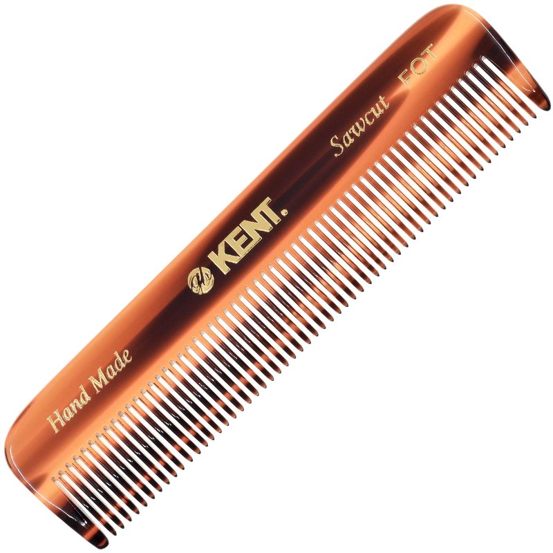 Kent Set of 3, 81T Small Beard and Mustache Comb, Fot All Fine Pocket Comb and PF22 Hair Brush and Beard Bruh, Best Beard and Mustache Grooming Kit for Travel and Home Beard Care, Made in England