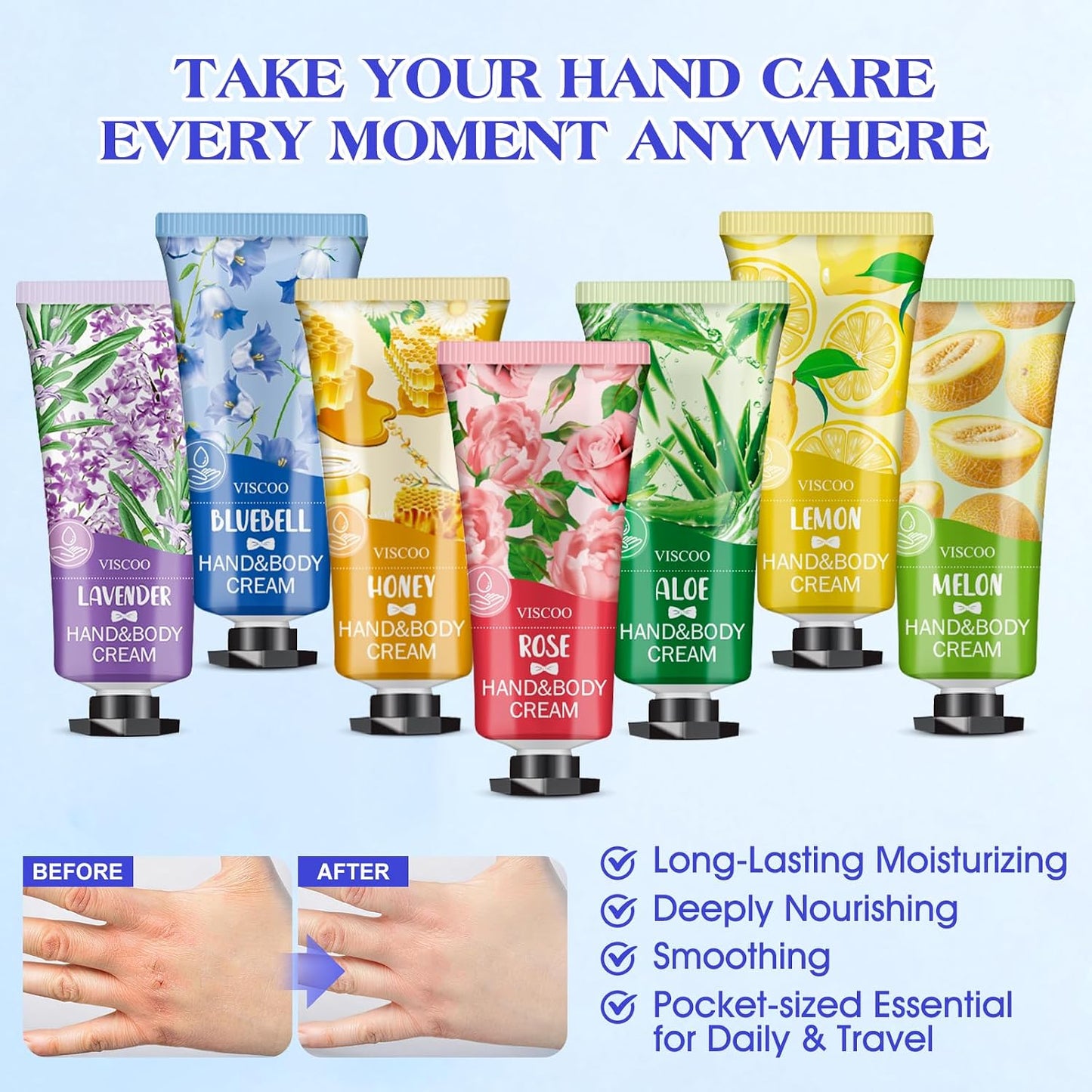 Hand Cream Gift Set - 42 Pack Moisturizing Mini Lotions for Women | Perfect Teacher Appreciation & Graduation Gifts