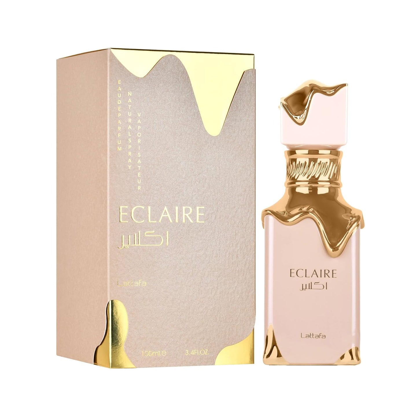 Lattafa Eclaire Vanilla & Caramel Eau de Parfum - Long-Lasting Floral Fragrance for Women | 3.4 oz / 100 ml