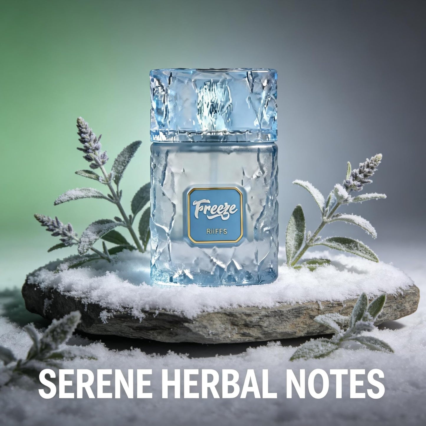 A CENTER Freeze Men's Cologne 100ml Fresh Icy Woody Eau de Parfum Bergamot Spearmint Cedar Scent Gift for Him