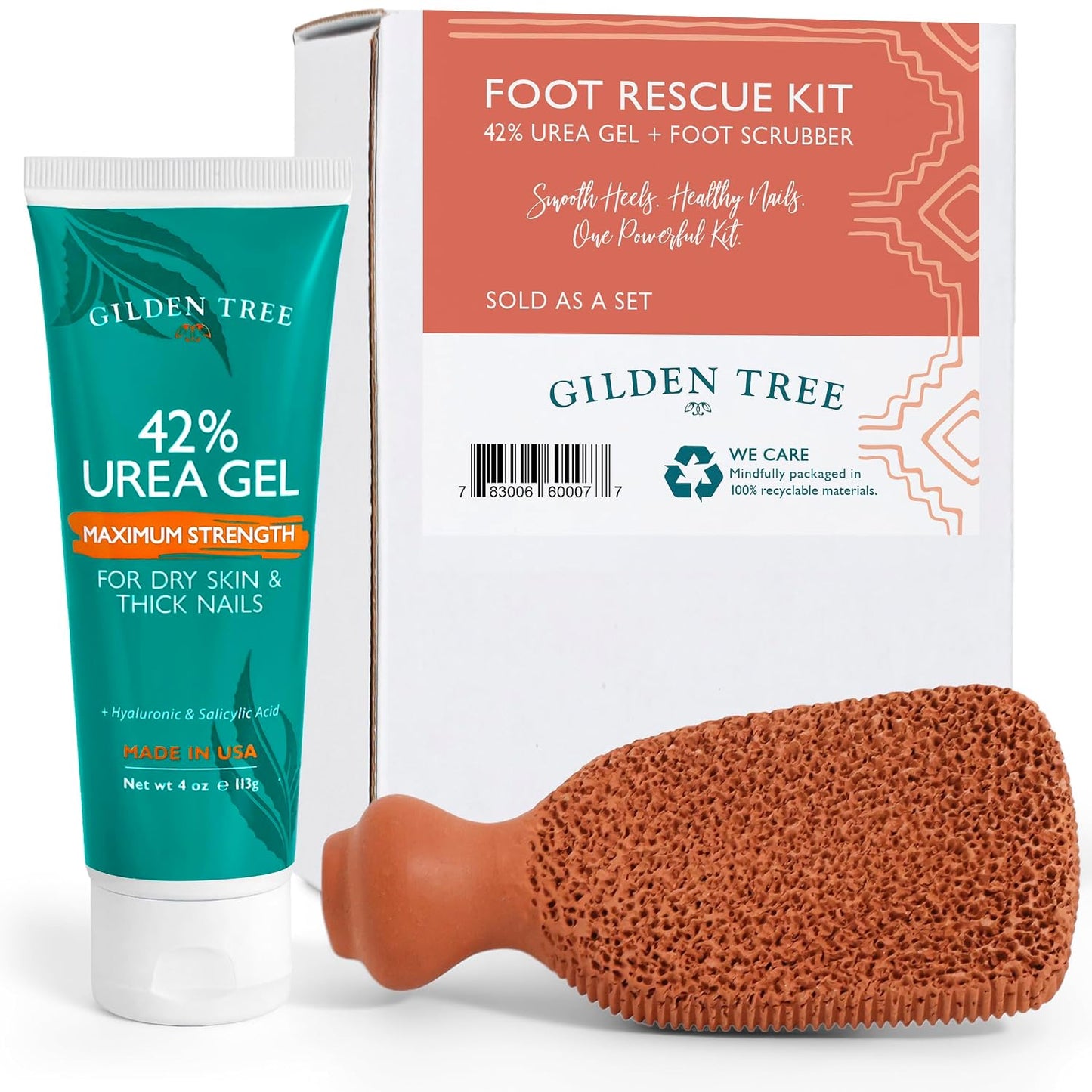 Urea Gel 42% - Maximum Strength Foot Treatment for Cracked Heels & Thick Toenails | 4 Oz