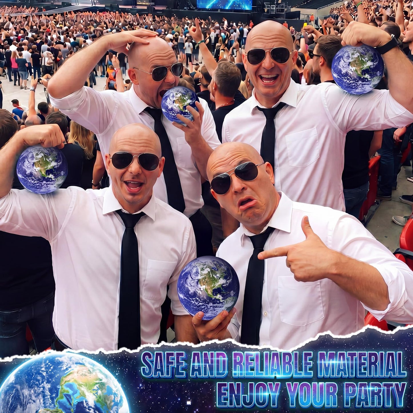 Thiccywoov 18 Pcs Bald Cap with Sunglass Set Makeup Bald Wig Cap Halloween Cosplay Party Costume Accessories for Men Women Adults