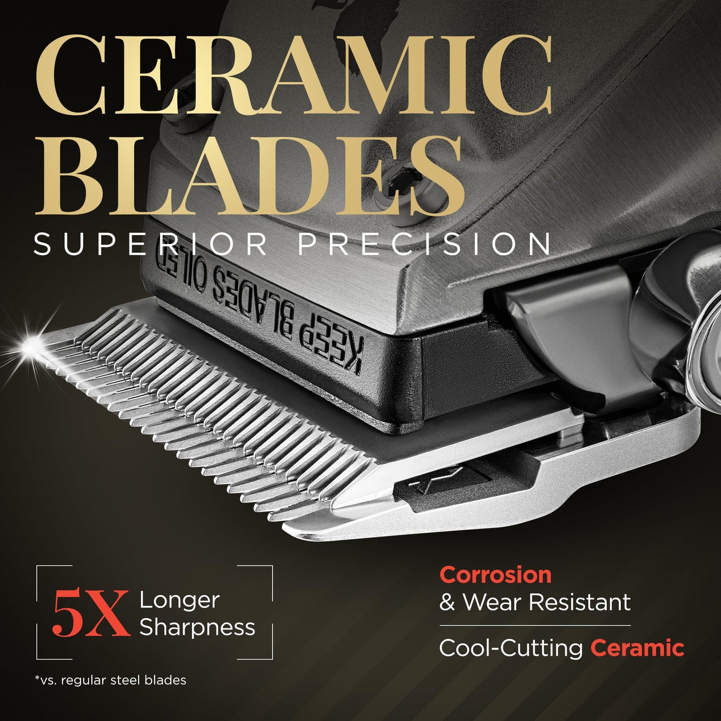 Fagaci Professional Hair Clippers for Men, Cordless Barber Kit, Brushless