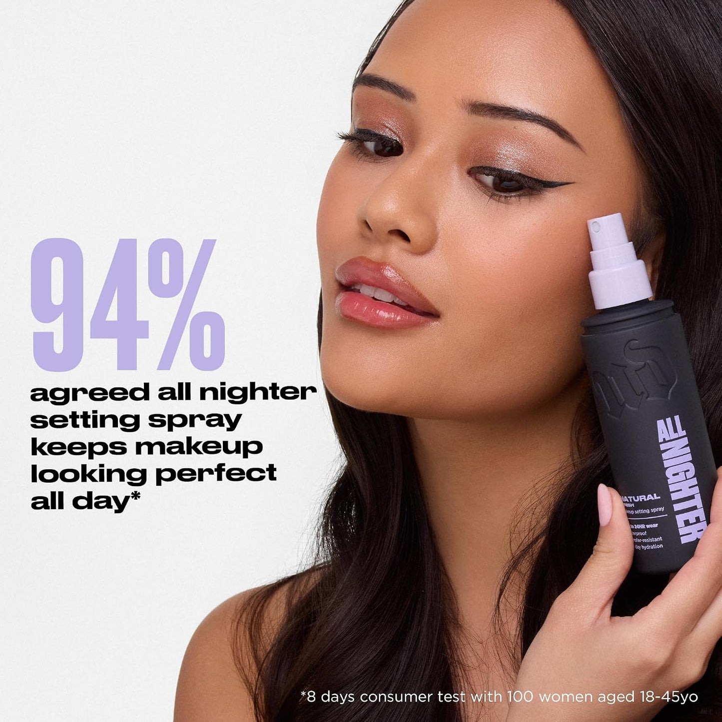 Urban Decay All Nighter Waterproof Makeup Setting Spray - 24HR Wear, Ultra-Fine Mist, Hydrating Formula | All Skin Types
