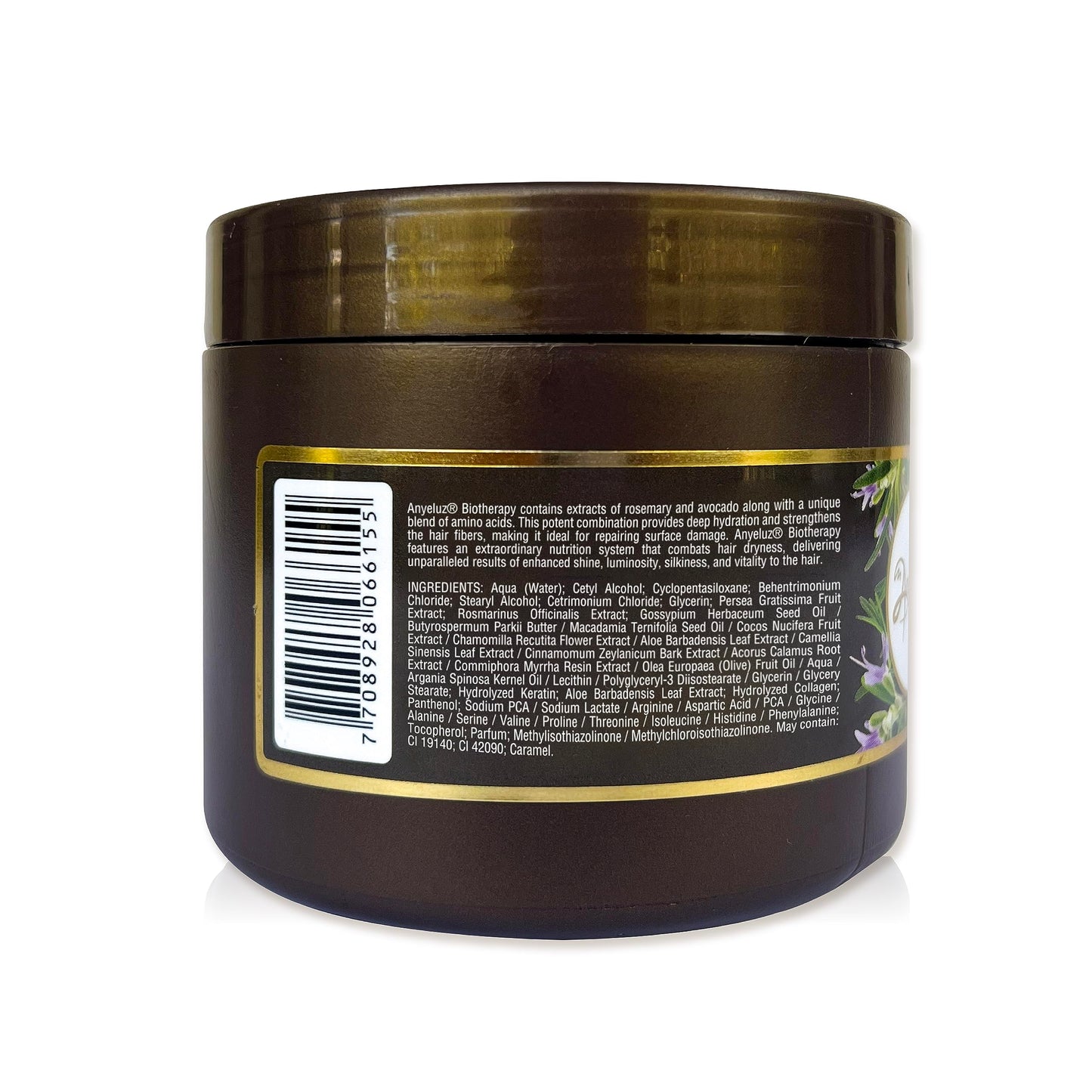 ANYELUZ Rosemary Hair Mask for Dry Hair with Avocado Extract, 10.6 Oz