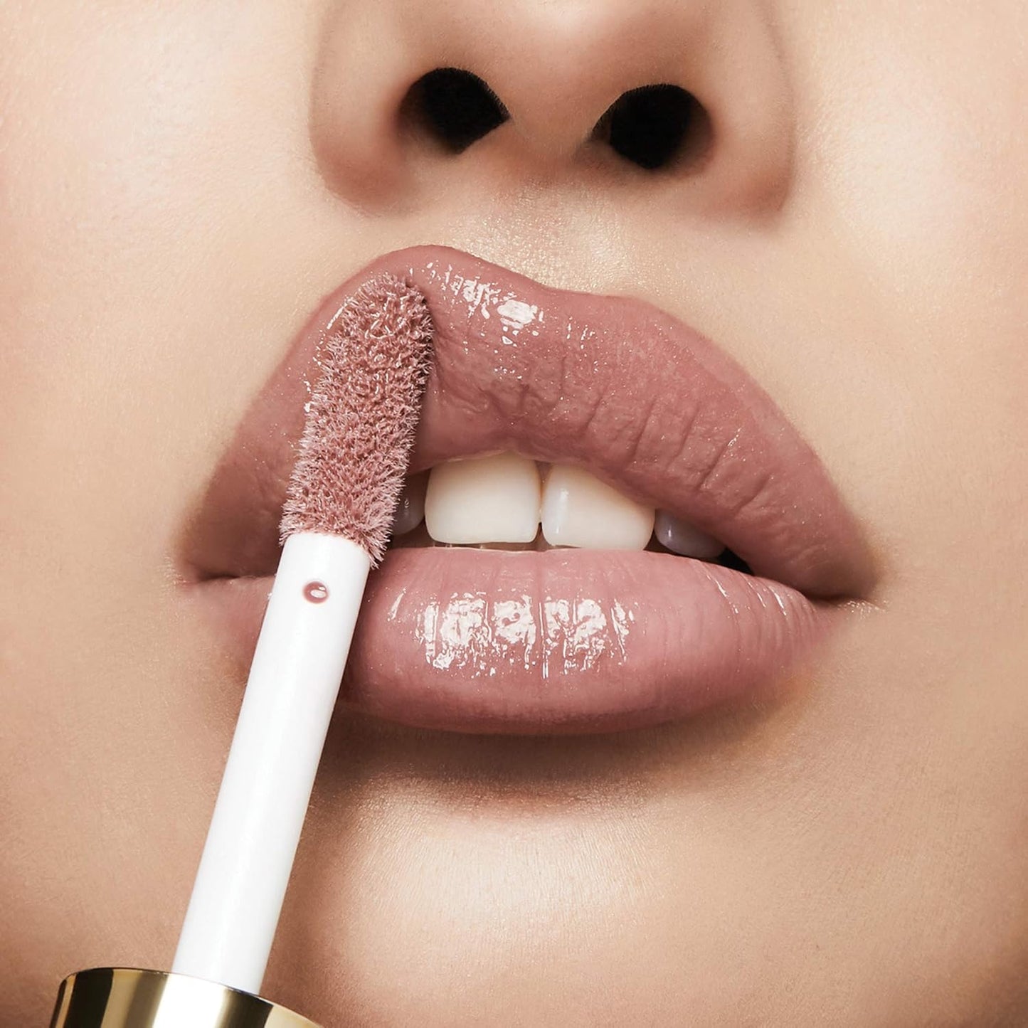 Milani Lip Gloss - Keep It Full Nourishing Lip Plumper with Hyaluronic Acid & Peptides | Soft Rose (0.13 Fl. Oz.)