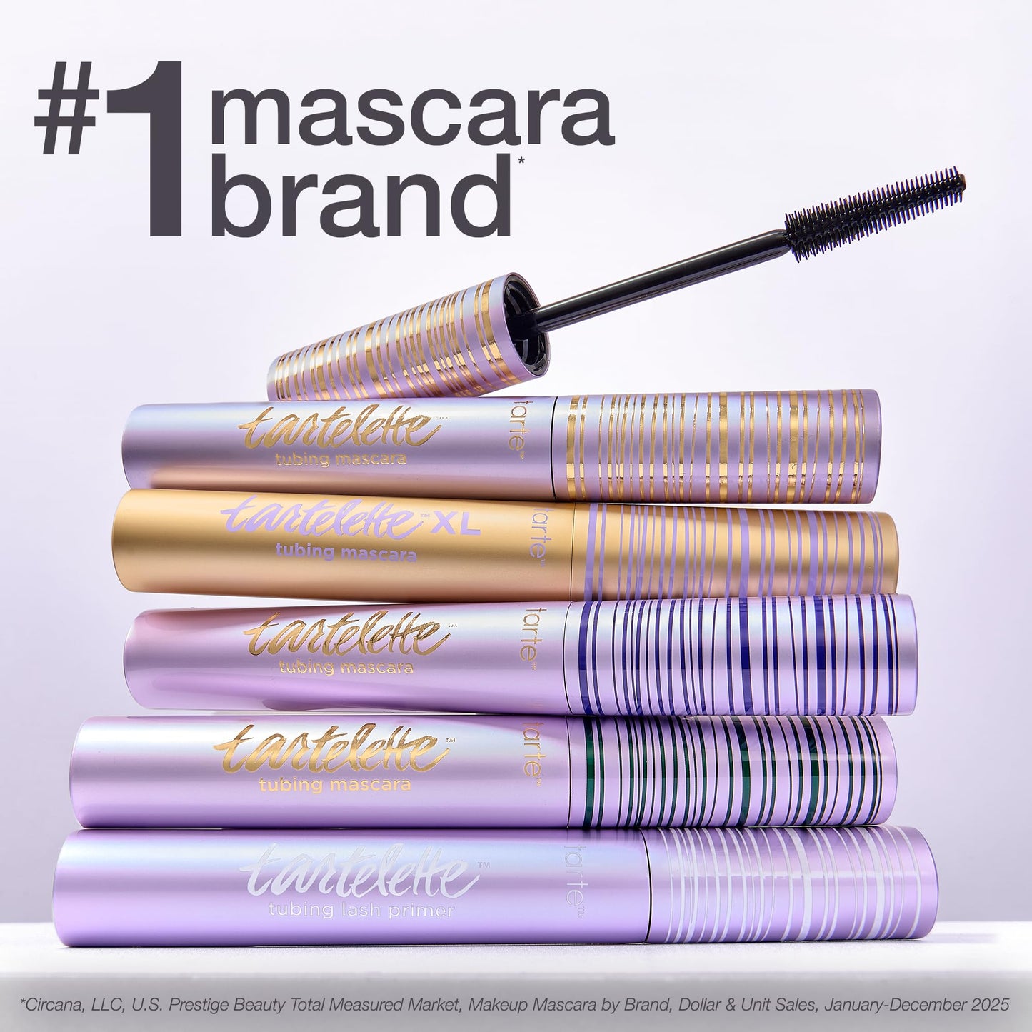 tarte tartelette XL tubing mascara – Lash Extensions in a Tube with Peptide, Extra-Bold Buildable Length & Volume, Smudge-Proof Longwear, Easy-to-Remove, Vegan & Cruelty-Free, travel size, black
