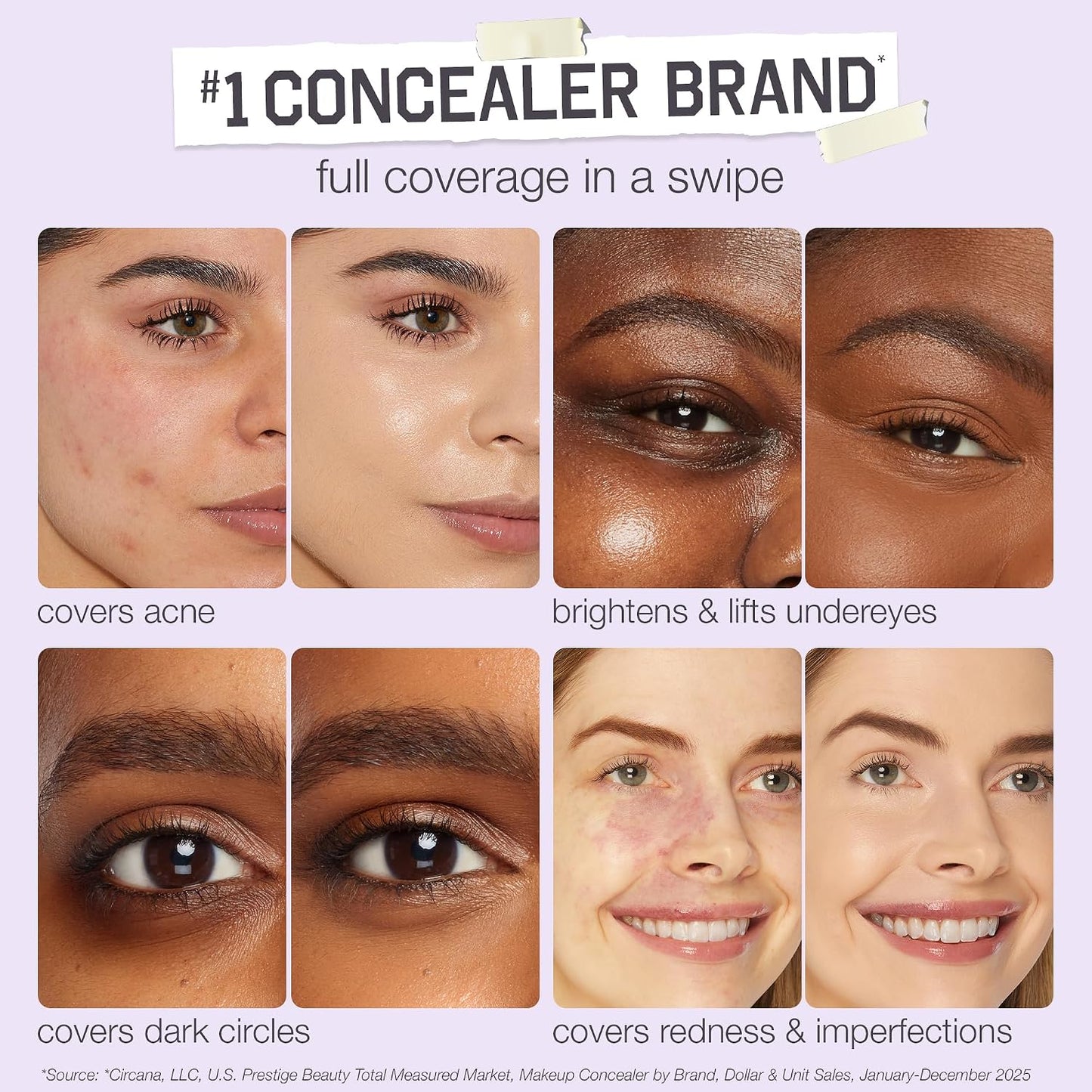 Tarte Shape Tape Concealer - Full-Coverage, Creaseless Matte Finish | Brightening Under-Eye & Face Makeup, 16hr Longwear