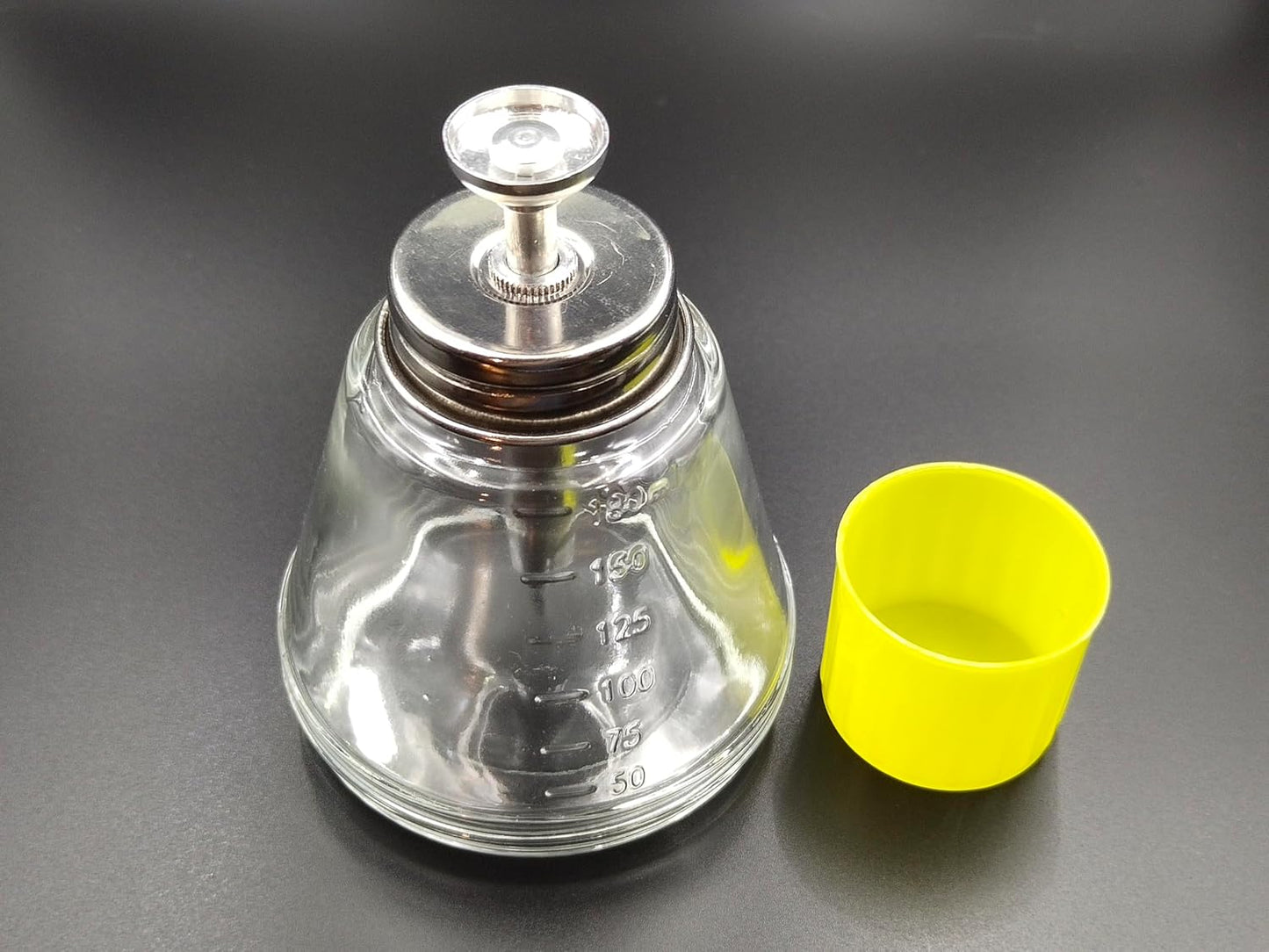 Clear Glass Dispenser Bottle - 180ml Refillable Pump for Nail Polish & Makeup Remover | Versatile Empty Container